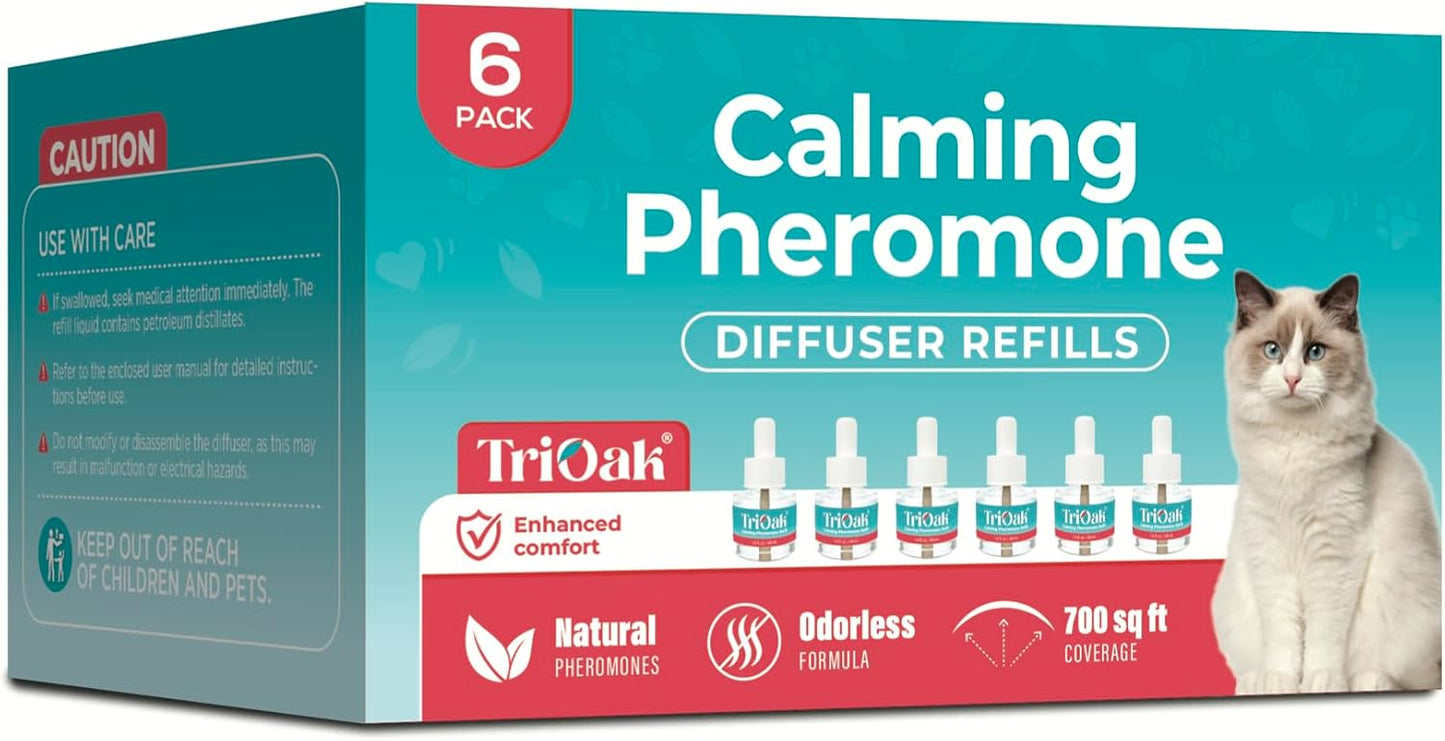 Cat-Calming-Diffuser-Refills:-Premium-Cat-Pheromones-Calming-Diffuser-Refills---6-Month-Supply-327