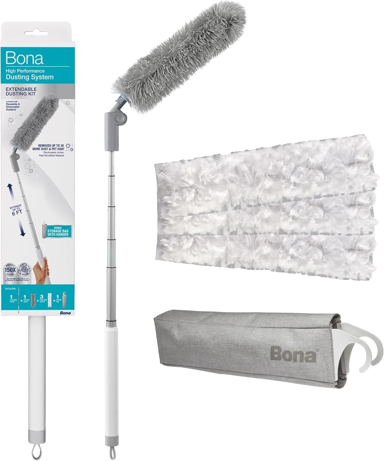 Bona-High-Performance-Dusting-System---1-Extendable-Handle,-3-5079