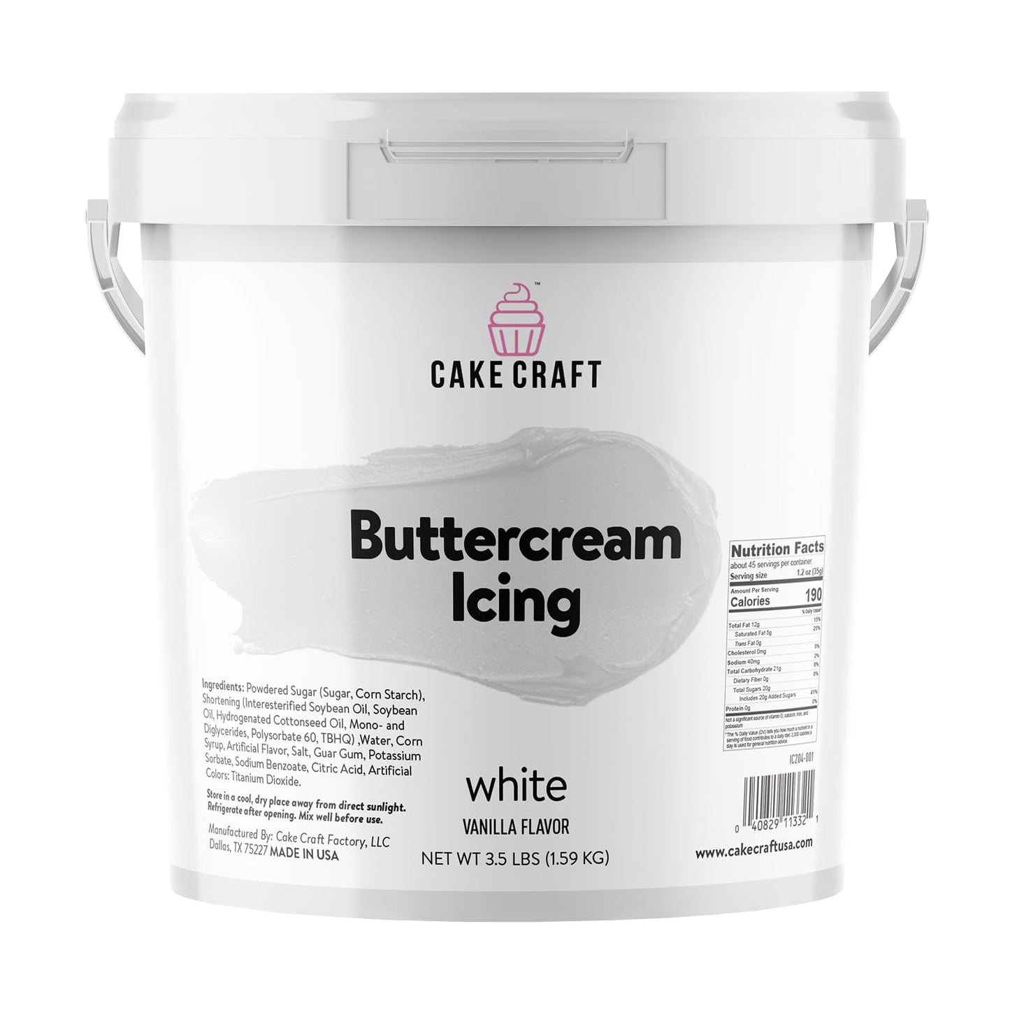 Cake-Craft-Buttercream-Icing-–-3.5-lb-Tub-|-Ready-to-Use-Frosting-for-Cupcakes,-&-1703