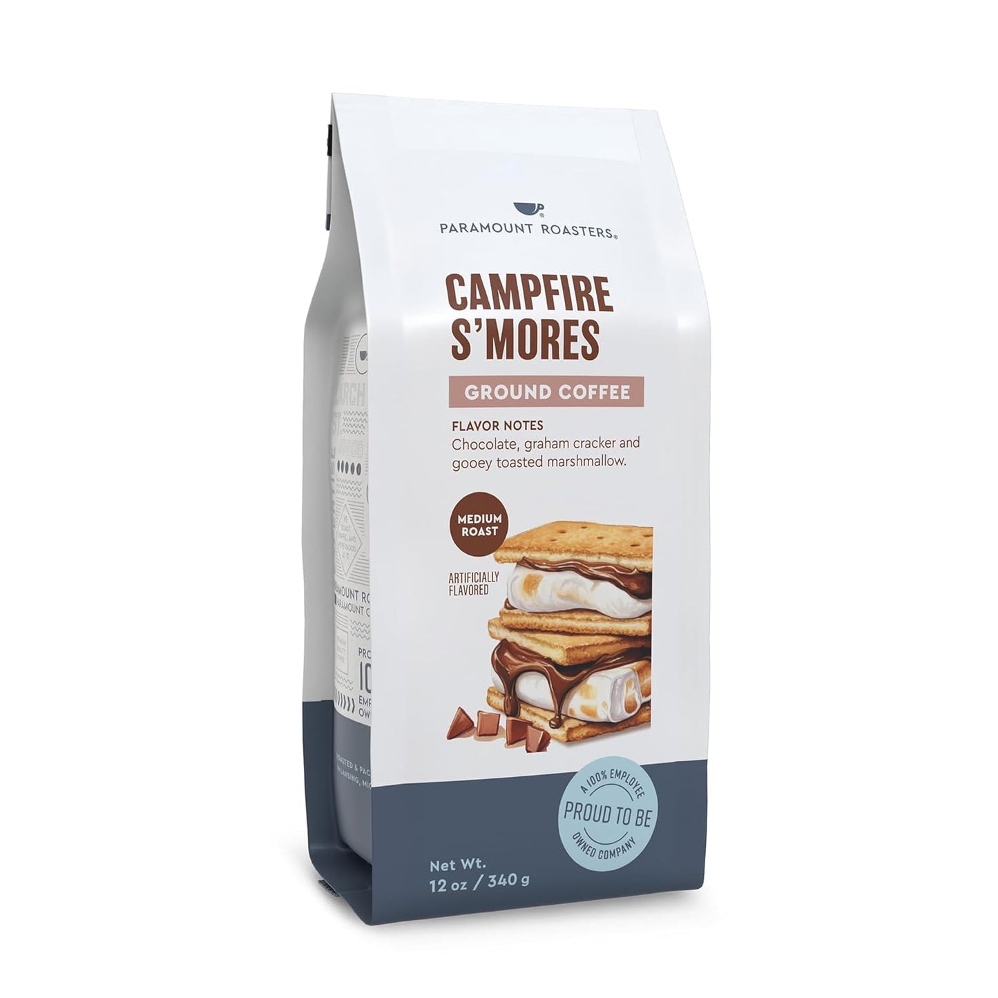 Paramount-Roasters-S'Mores-Flavored-Ground-Coffee,-Medium-Roast,-12-Ounce,-1-Bag---1608