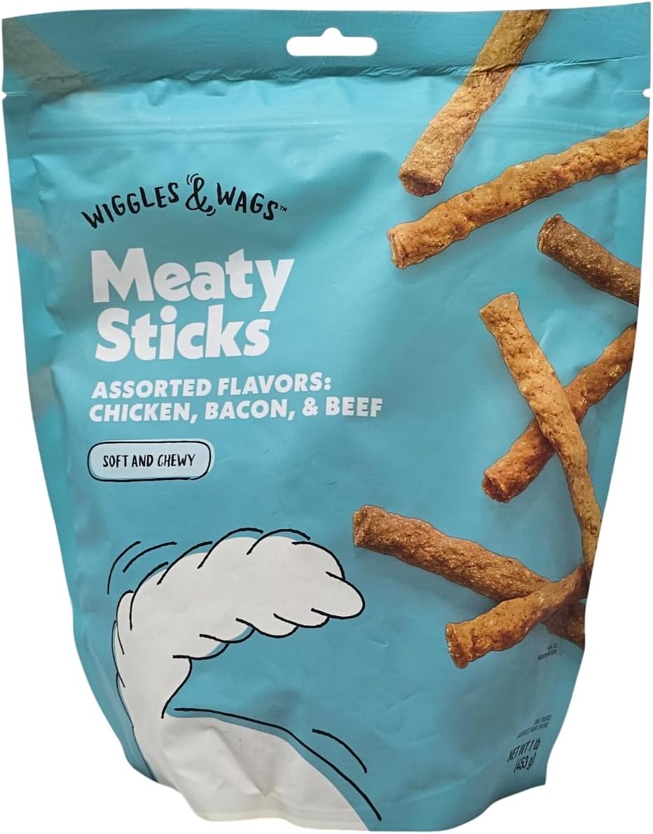 Wiggles-&-Wags-Meaty-Sticks-Assorted-Chicken,-Bacon-and-Beef-Flavor-Treats,-1328