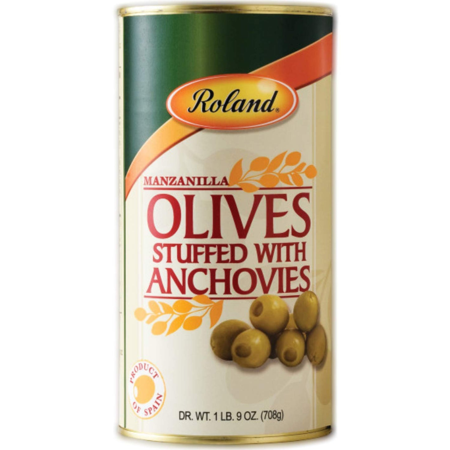 Roland-Foods-Aceitunas-Manzanilla-rellenas-con-anchoas,-lata-de-1-libra-y-onzas,-817