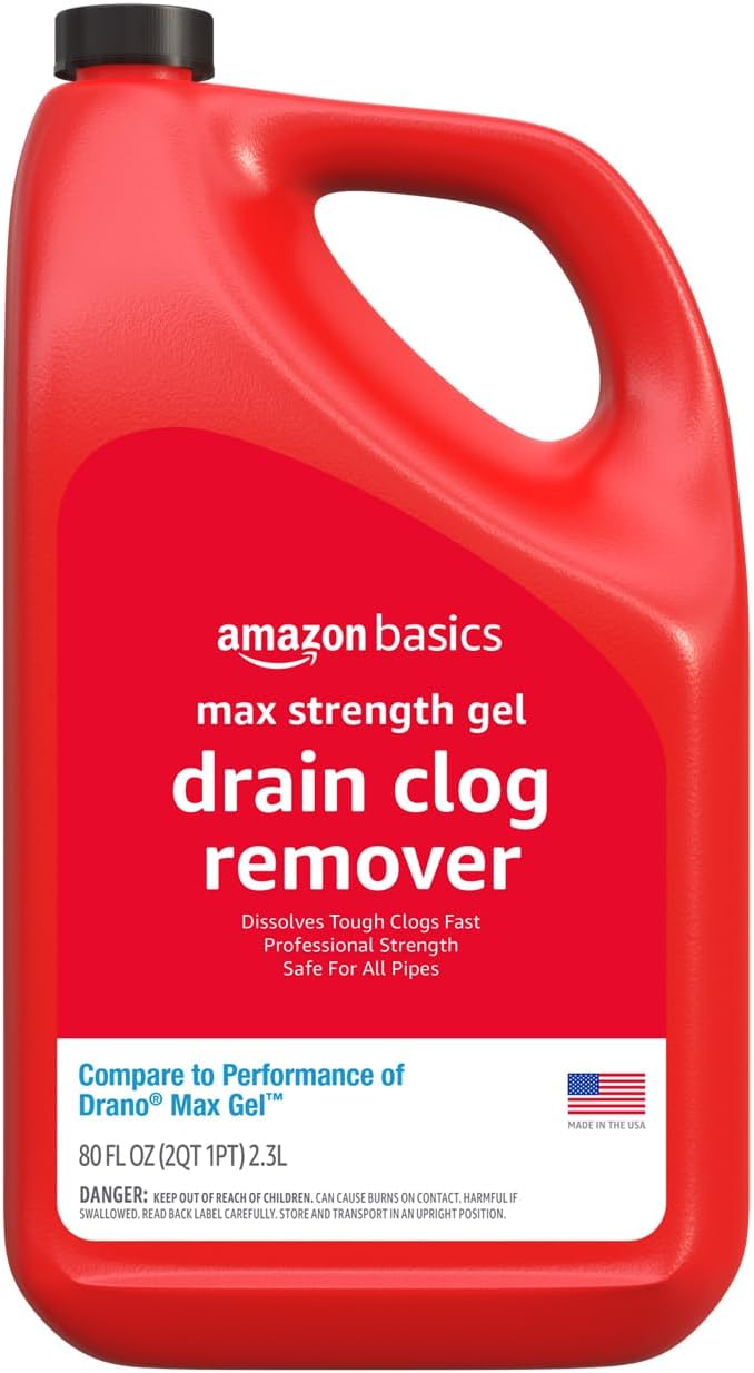 Amazon-Basics-Max-Strength-Drain-Cleaner-Gel,-Hair-Clog-Remover,-Dissolves-Grease,-Safe-on-All-2059