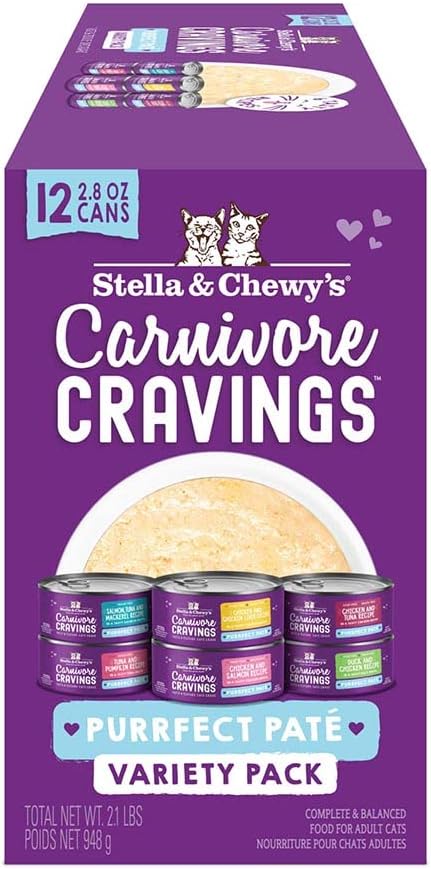 Stella-&-Chewy's-Carnivore-Cravings-Purrfect-Paté---Premium-Grain-Free-Wet-Food-6-Variety1353