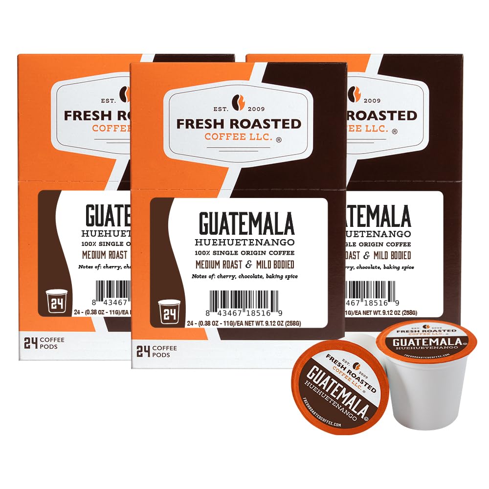 Fresh-Roasted-Coffee,-Guatemala-Huehuetenango,-Medium-Roast,-72-Pods-for-K-Cup-Brewers-922