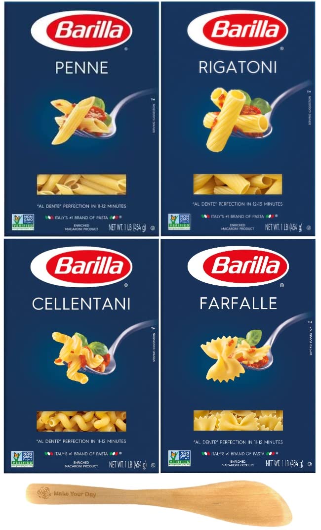 Barilla-Pasta,-Penne,-Rigatoni,-Cellentani,-and-Farfalle,-16-1102