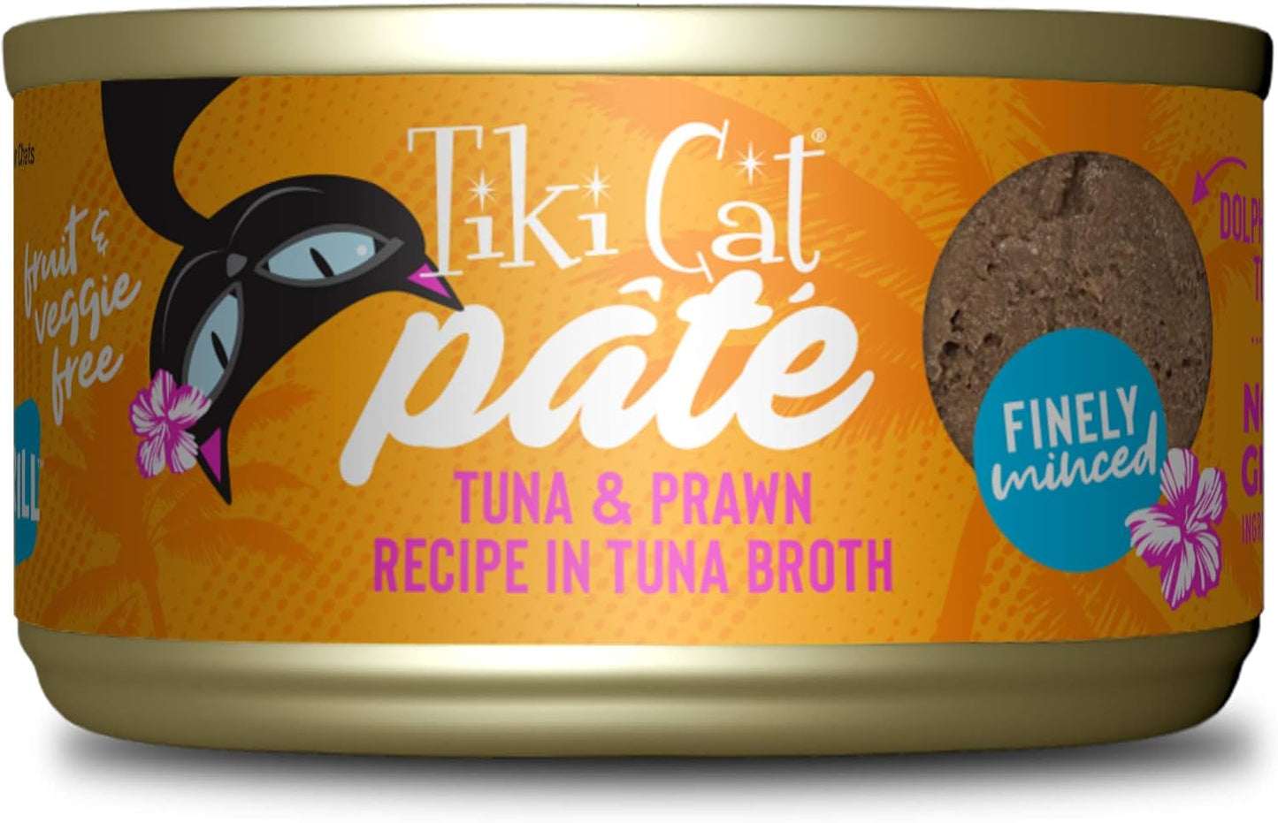 Tiki-Cat-Grill-Pâté,-Tuna-&-Prawn,-High-Protein-and-1-Non-GMO-Wet-Minced-Food914