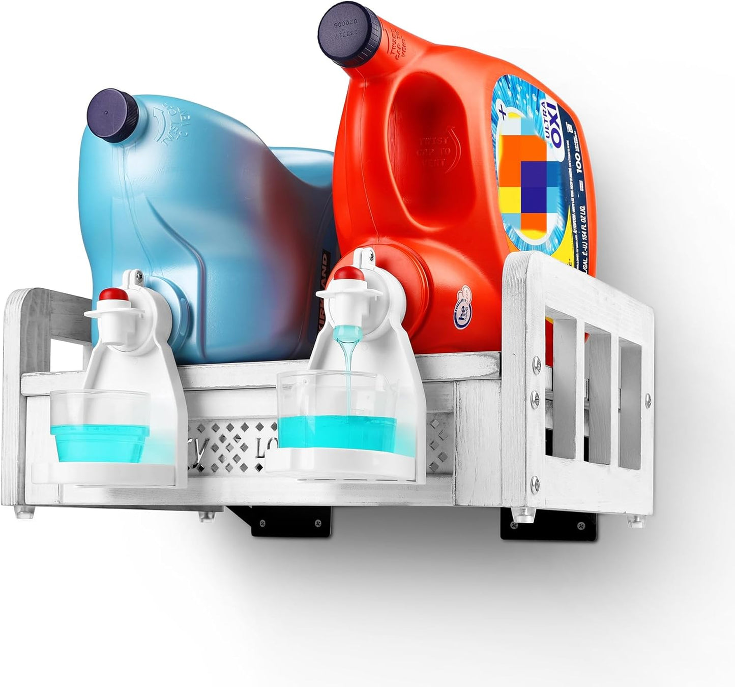 HOMKO-Laundry-Shelf-Organizer-Wall-Mounted-Wooden-Laundry-Detergent-Cup-Holder-436