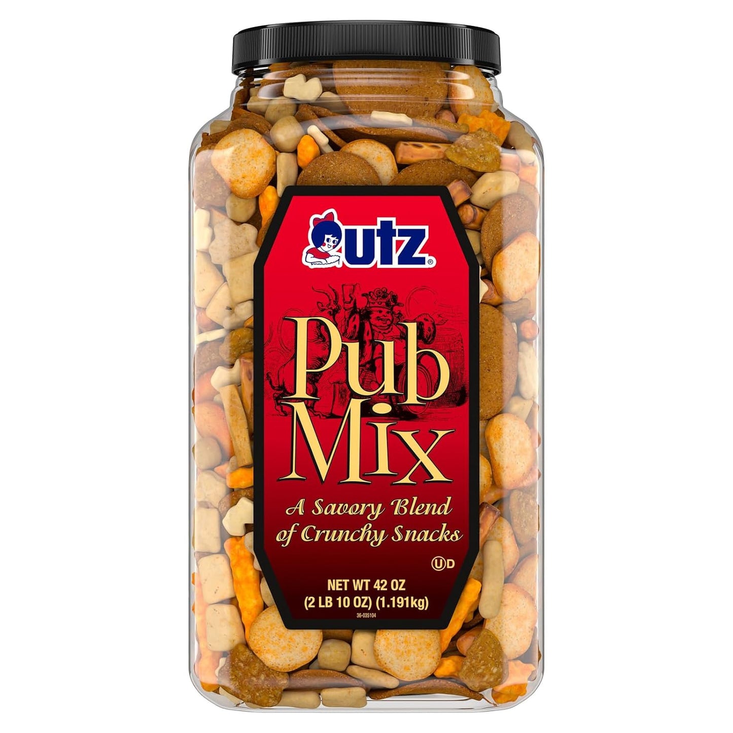 Utz-Pub-Mix,-42-Oz.-Barrel,-Savory-Snack-Mix-with-a--Blend-of-Crunchy-for-2451