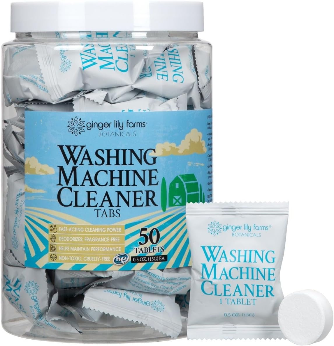 Ginger-Lily-Farms-Botanicals-Washing-Machine-Cleaner-Tabs,-Deep-Cleaning-2138