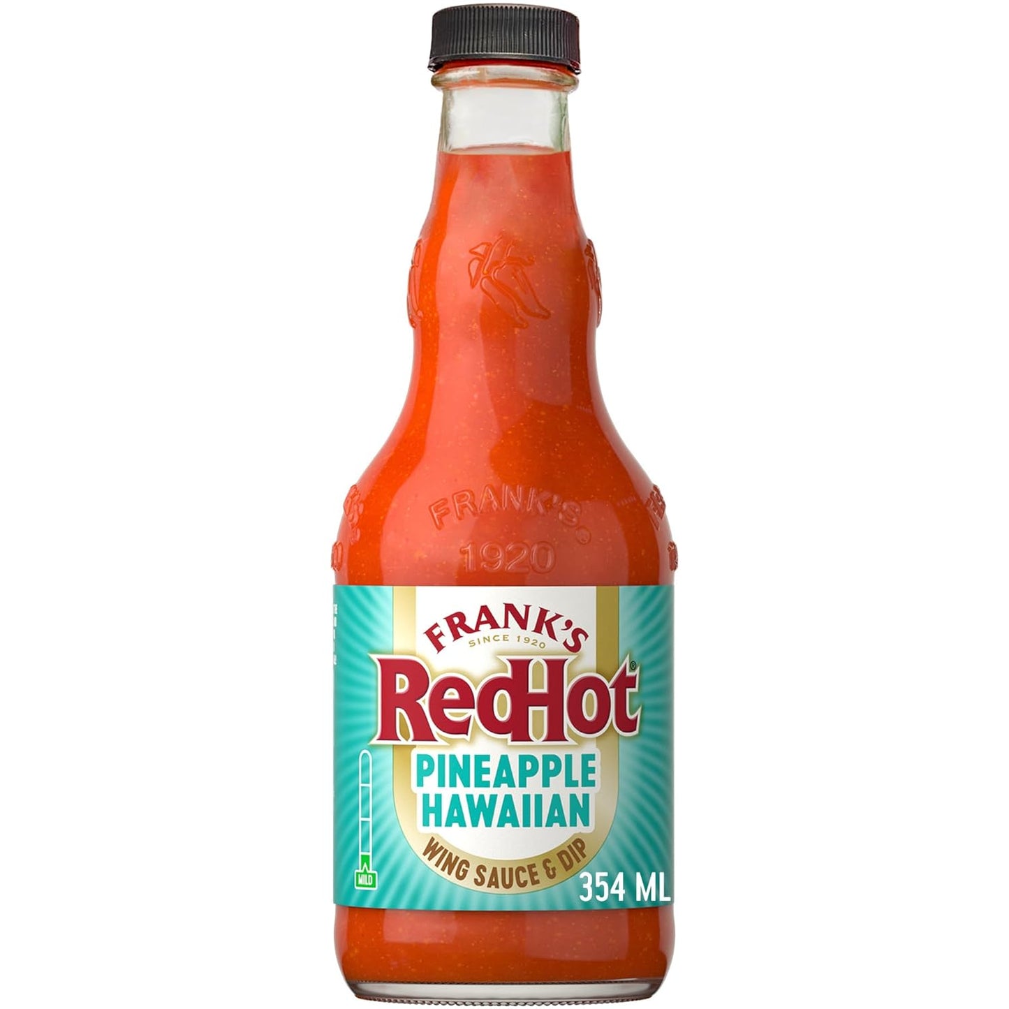 Frank’s-RedHot-Wing-Sauce-&-Dip,-Pineapple-Hawaiian,-Tropical,-Sweet-Mild-Heat,-1820