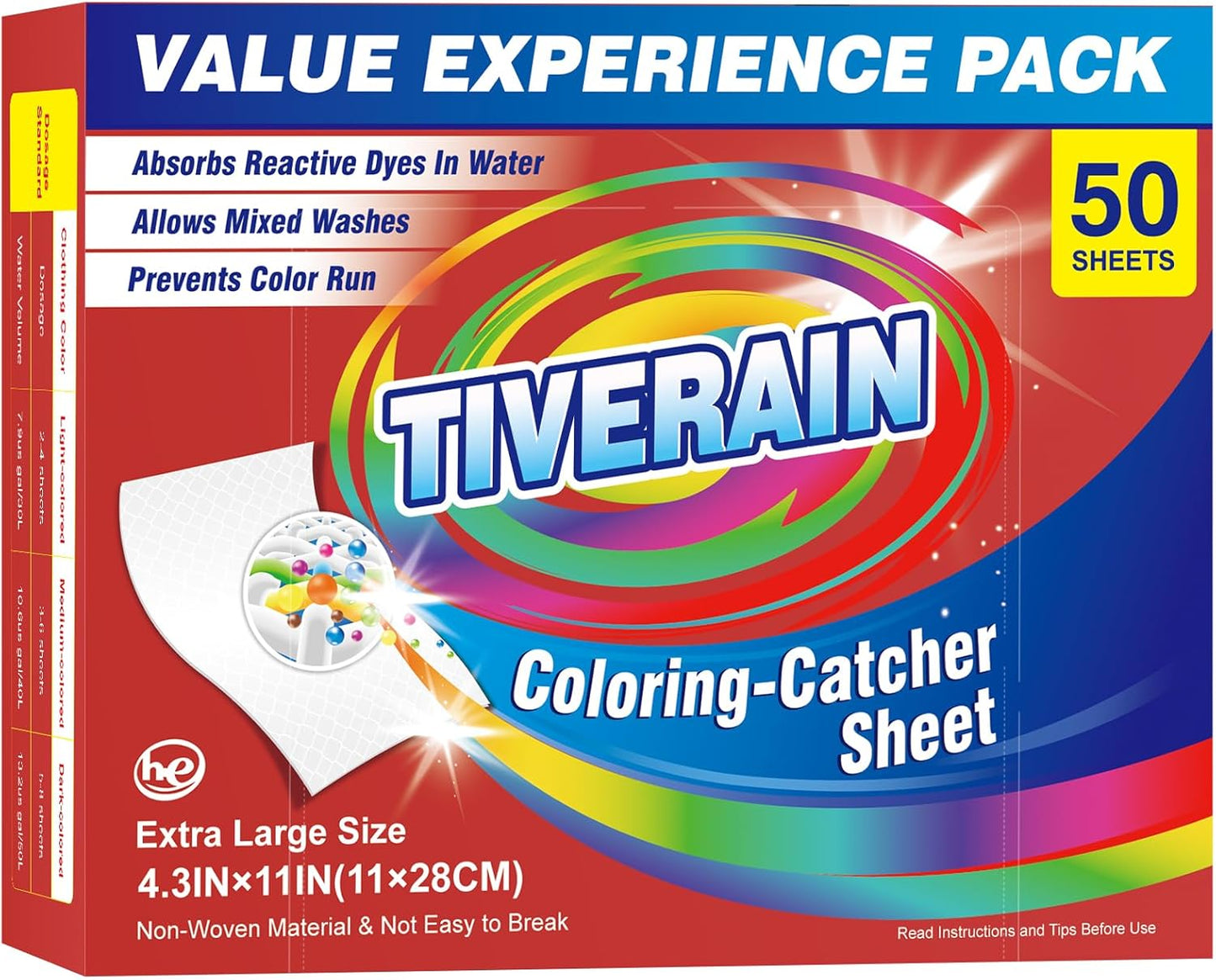 50pcs-Laundry-Color-Catcher-Sheets,Color-Grabbers-Dye-Grabbing-Sheets,Allow-Mixed-Washes-and-891