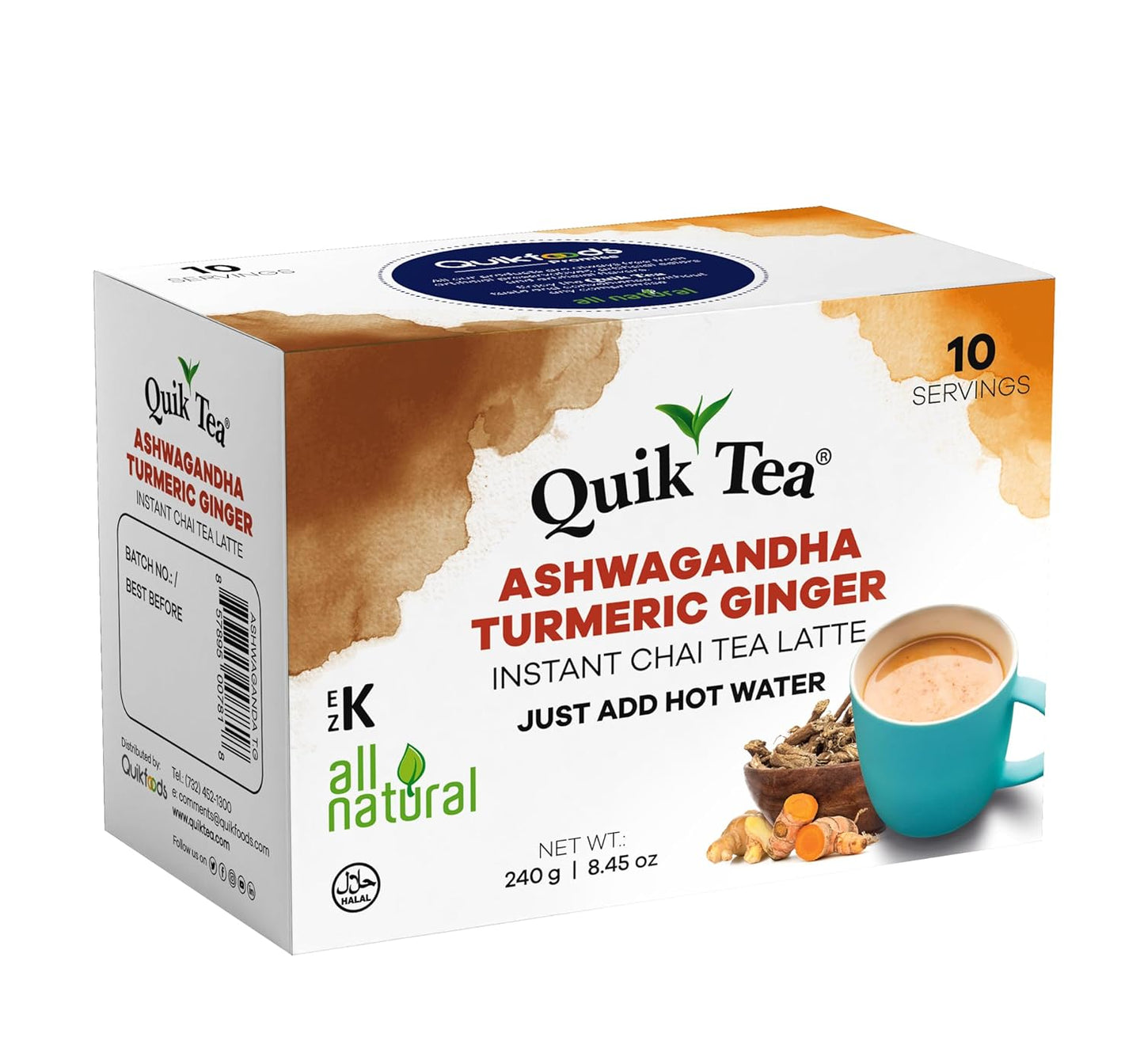 AshwagandhaTurmericGingerChai8.5Oz---------------1245