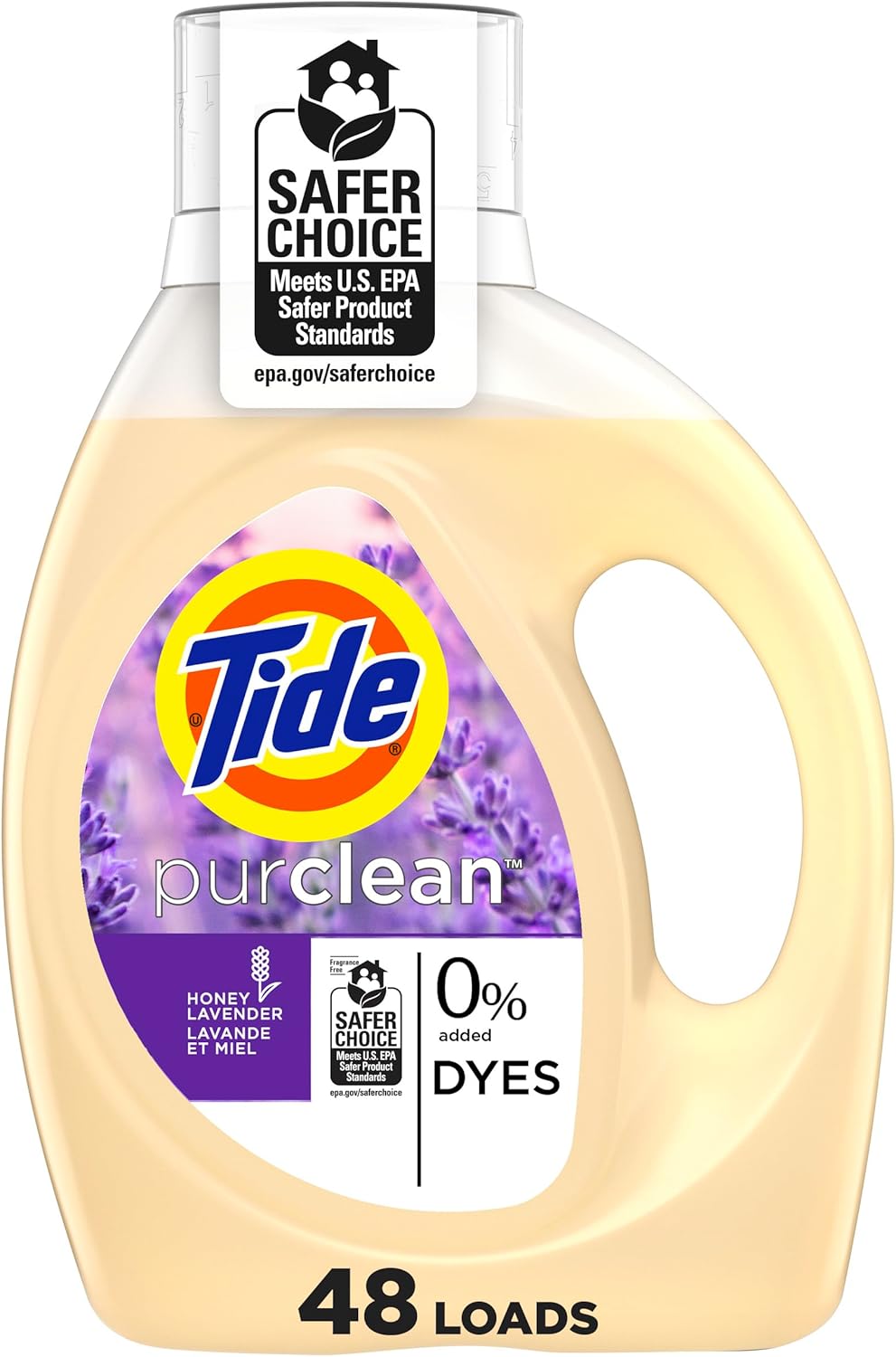 Tide-Purclean-Liquid-Laundry-Detergent,-Honey-Lavender-Scent,-63-fl-4079