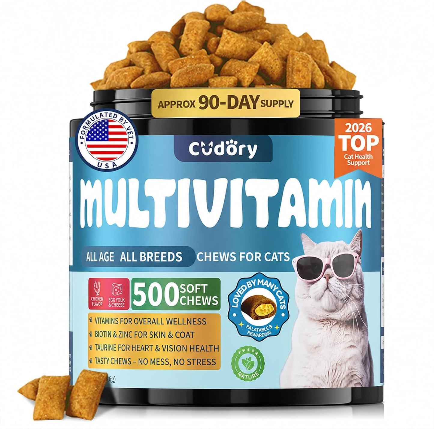 Taurine-for-Cats-Vitamins-Treats-Snacks-–15-in-1-Cat-Multivitamin-500-Chews-1448