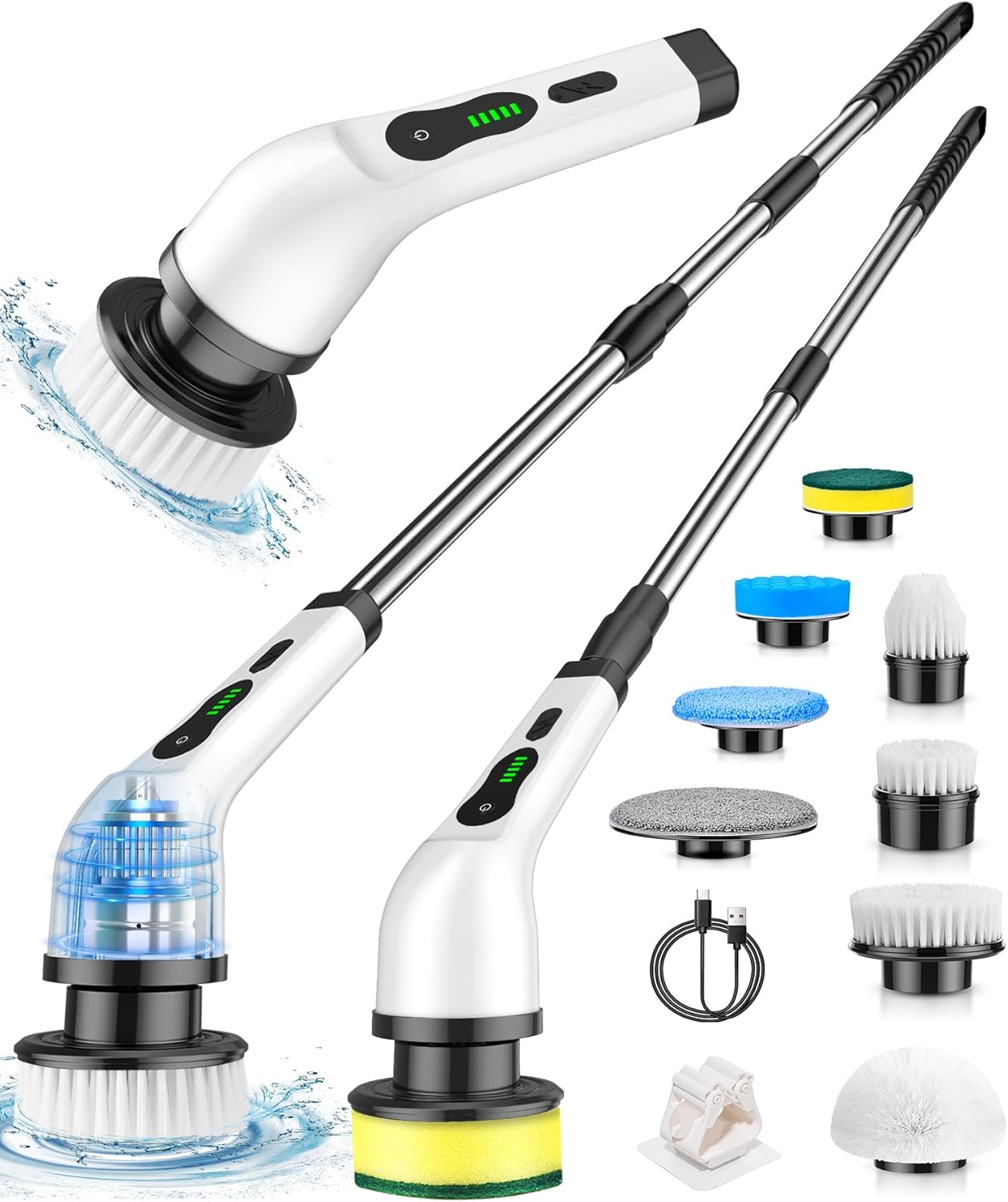 Electric-Spin-Scrubber,-Cordless-Cleaning-Brush,-Shower-Scrubber-with-8-3642