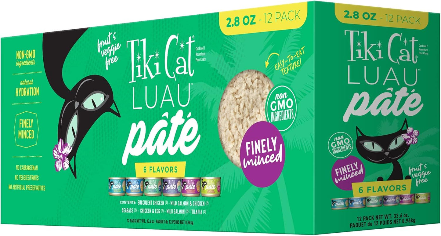 Tiki-Cat-Luau-Pâté-Variety-Pack,-Succulent-Combinations-of-Real-Protein,-Balanced-Wet-Cat1459