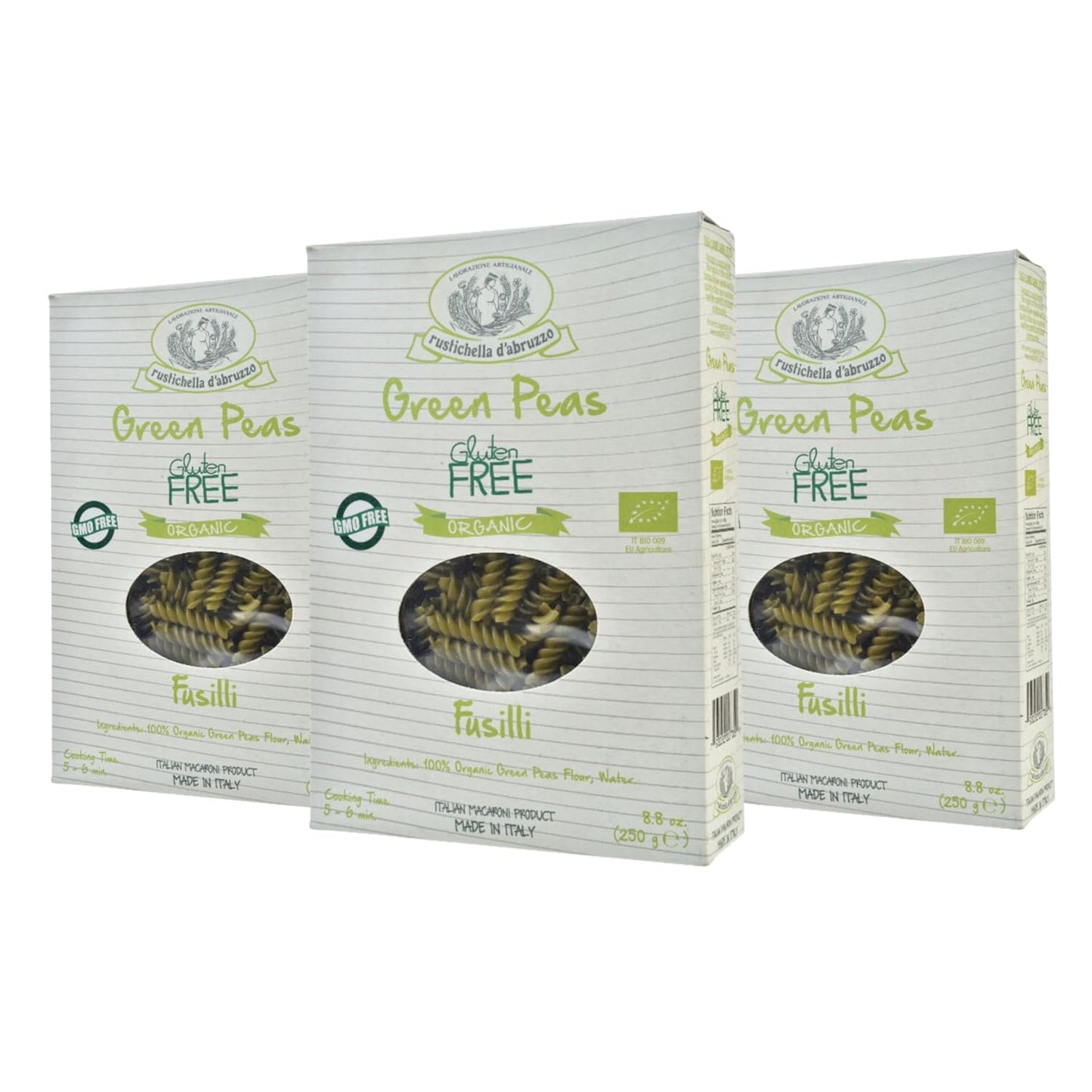 Rustichella-d'Abruzzo-Organic-Green-Pea-Fusilli-(Pack-of-940
