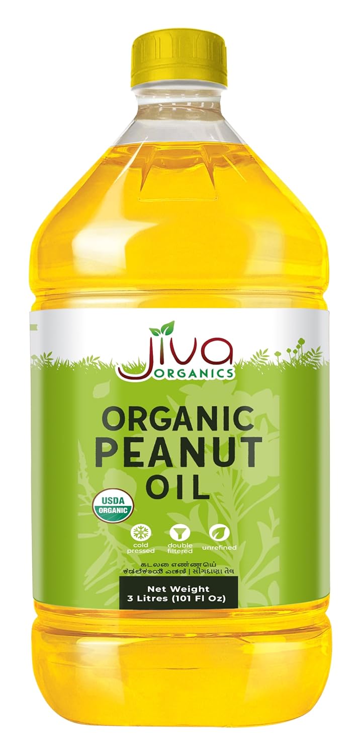 Jiva-Organics-Organic-Peanut-Oil-3-Ltr-(101-Fl-Oz),-Non-GMO,-Rich-Pure,-Cooking-1315