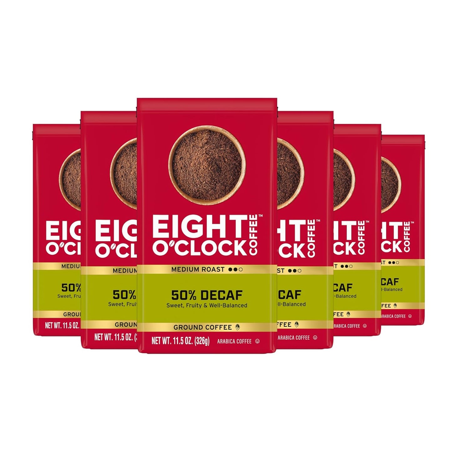 Eight-O'Clock-Coffee-0.5-Decaf,-Medium-Roast-Ground-Half-Caf-Coffee,-1-Arabica,-Kosher-2072