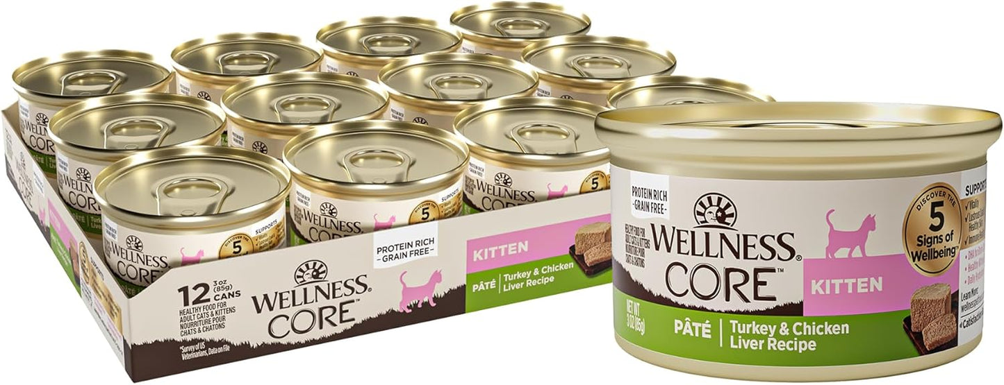 Wellness-CORE-Pate-Kitten-Wet-Cat-Food,-Natural,-Protein-Rich,-Grain-Free,-Ounce,-Pack-&1427