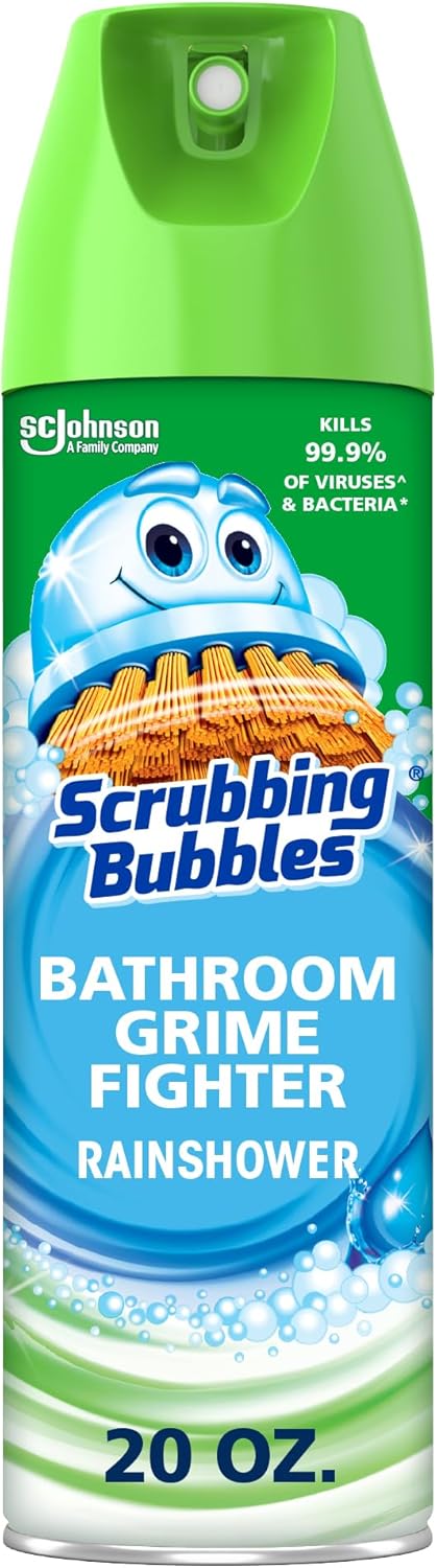 Scrubbing-Bubbles-Bathroom-and-Shower-Cleaner-Disinfectant-Aerosol,-Foaming-Action-Bathroom-Grime-Fighter,-Rainshower-Sc-1978