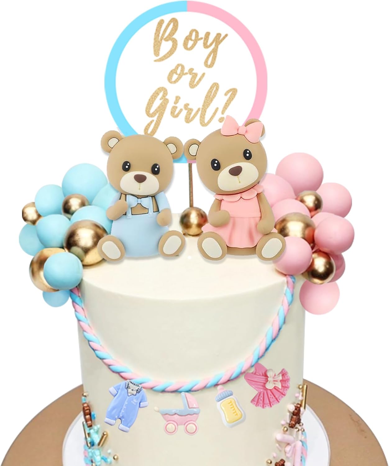 Bear-Cake-Toppers-Gender-Reveal-Balls-Cake-3703