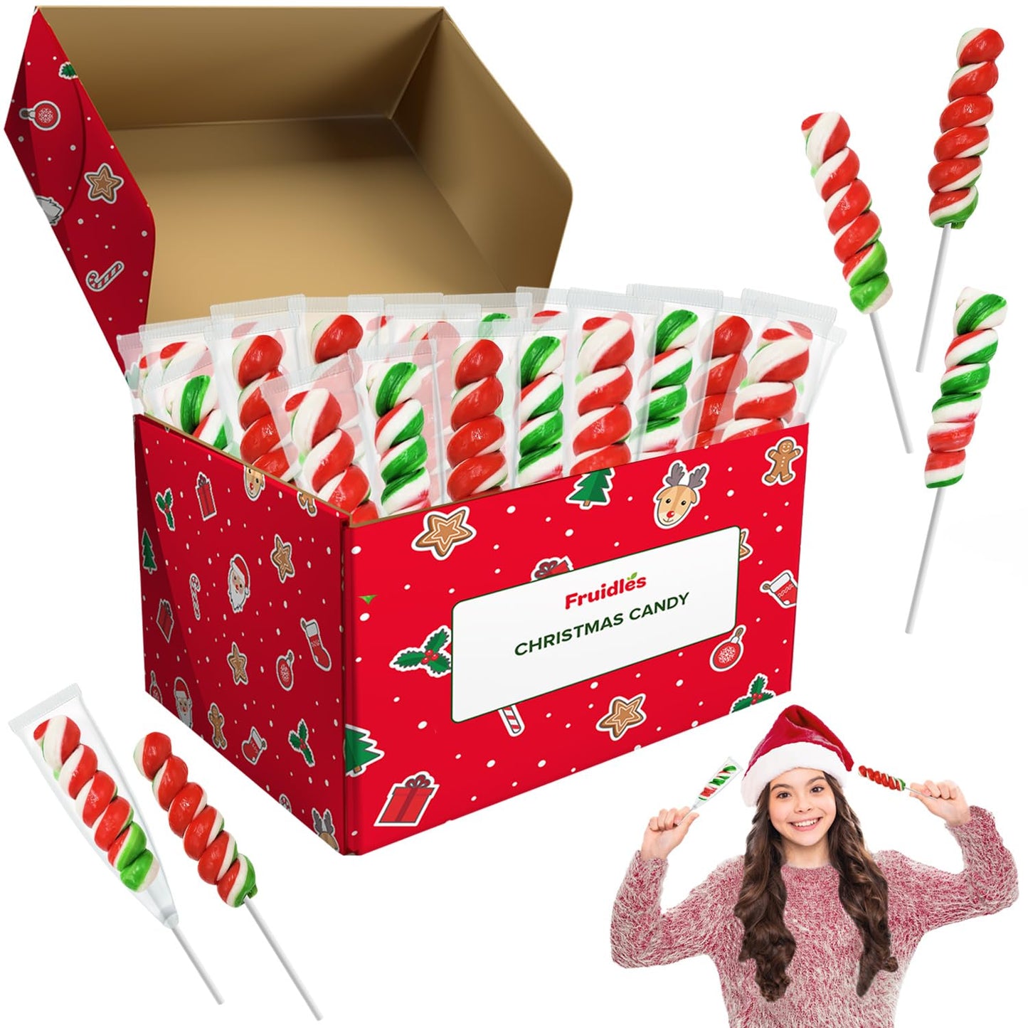 Fruidles-Christmas-Swirls-Lollipop,-Mixed-Fruit-Flavor,-Individually-2693