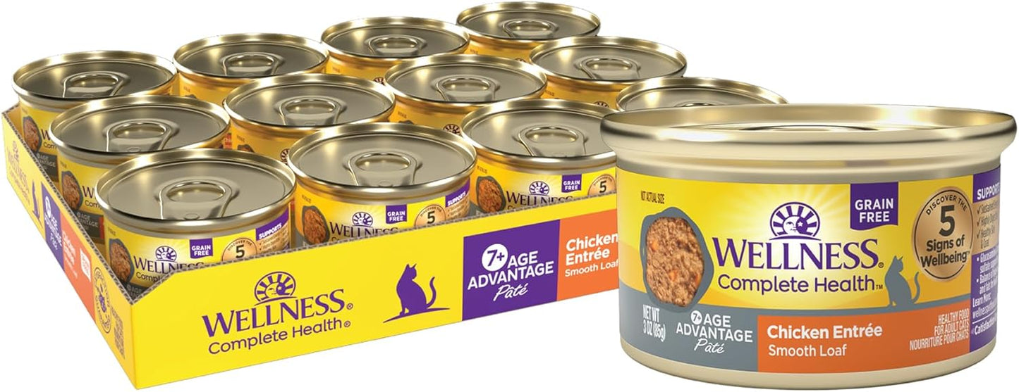 Wellness-Complete-Health-Pate-Senior-Wet-Cat-Food,-Natural,-Protein-Rich,-Grain-3-24-(Chicken1121