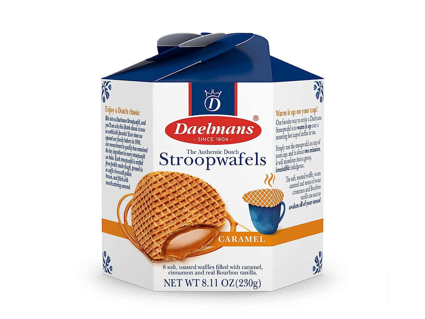 Daelmans-Caramel-Stroopwafels,-Kosher-Dairy,-Dutch---8.11-Oz-(Pack-of--1)-|-Authentic-Toasted-1514