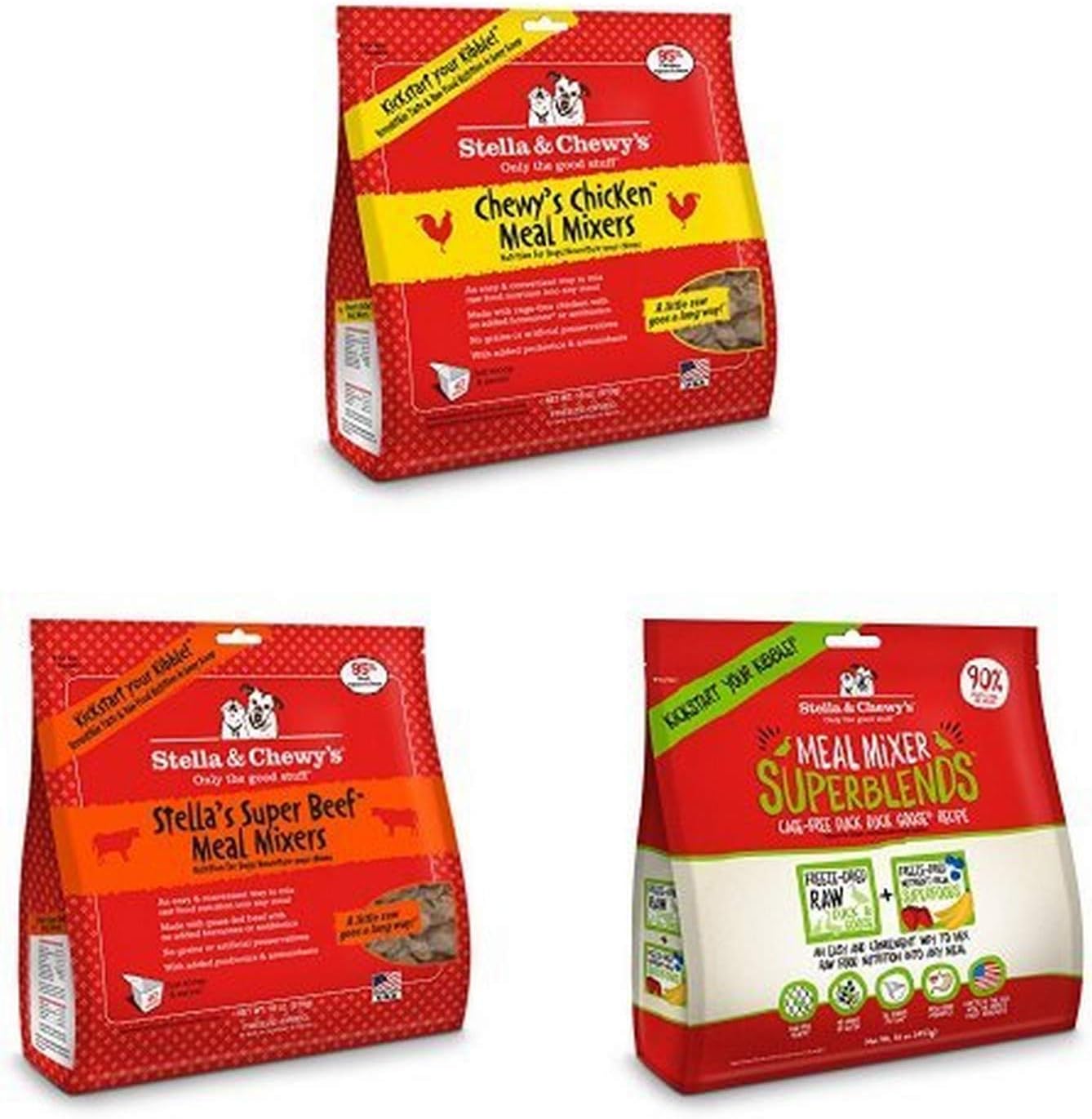 Stella-&-Chewy'S-Freeze-Dried-Raw-Meal-Mixer-Dog-Food-Toppers-Variety-Pack-Of-95