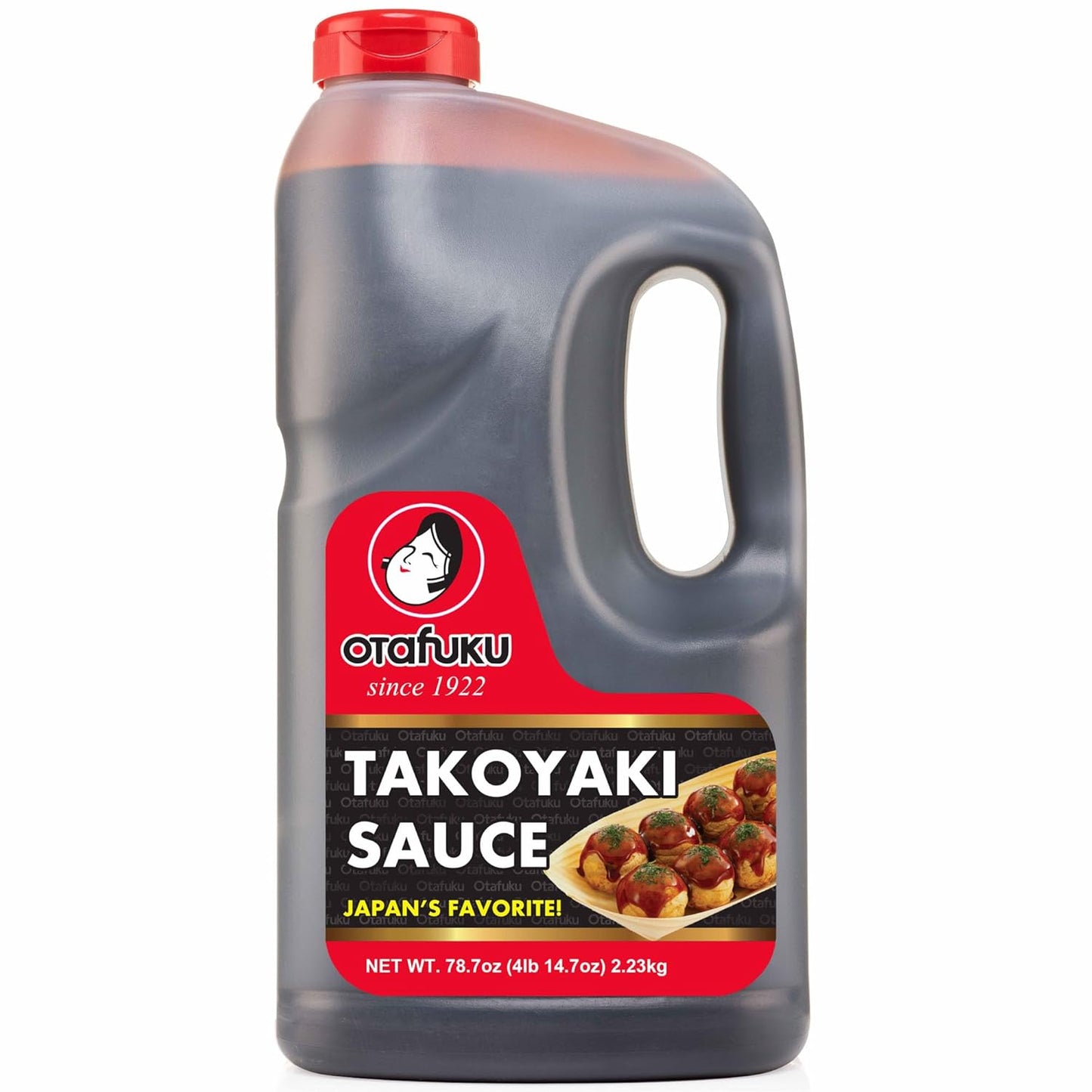 Otafuku-Takoyaki-Sauce-for-Japanese-Grilled-Octopus,-78.7-OZ-(1/2-Gallon)---142