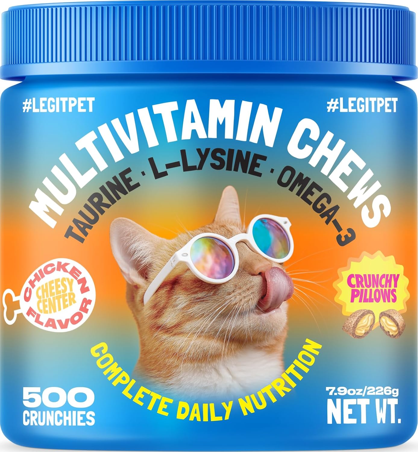 LEGITPET-Cat-Multivitamin-Crunchy-Treats-–-Daily-Vitamins-for-Cats-with-Taurine,-Omega-3-168