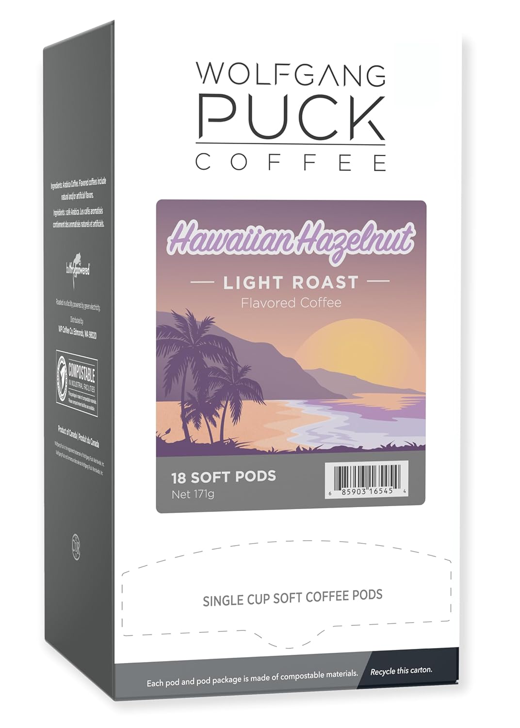 Wolfgang-Puck-Coffee,-Hawaiian-Hazelnut,-9.5-Gram-Soft-Pods,-18-Count-(Pack-of-422