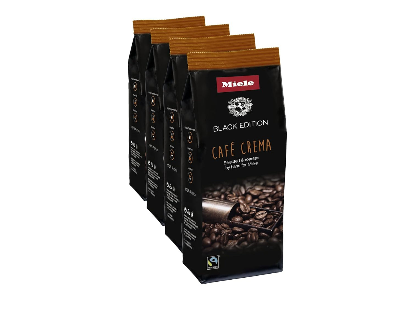 Miele-Granos-de-café,-Black-Edition-Café-Crema,-4-bolsas-de-onzas126