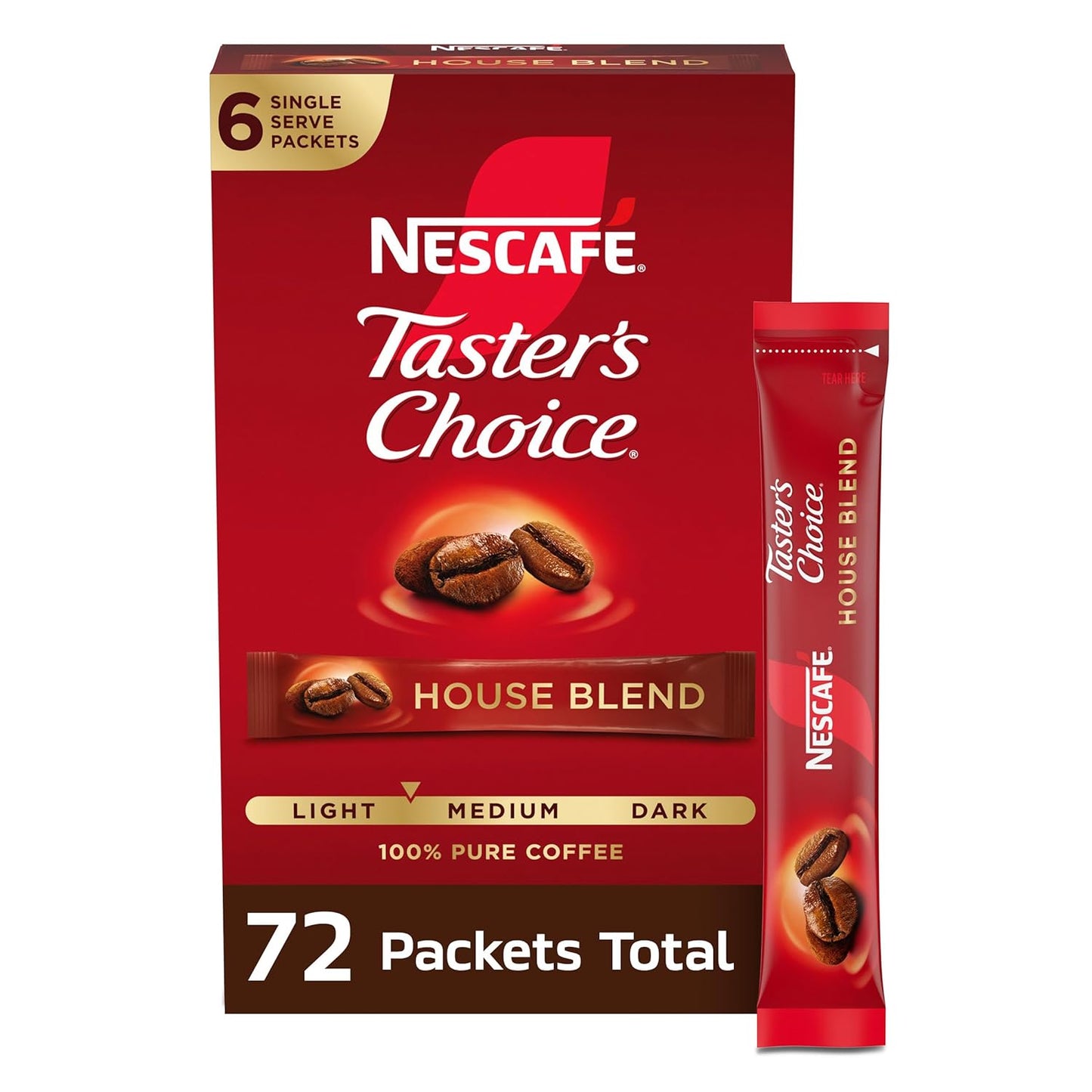 NESCAFÉ-Taster's-Choice,-Instant-Coffee-Packets,-Light-Medium-Roast-Coffee,-House-Blend,-12-2930