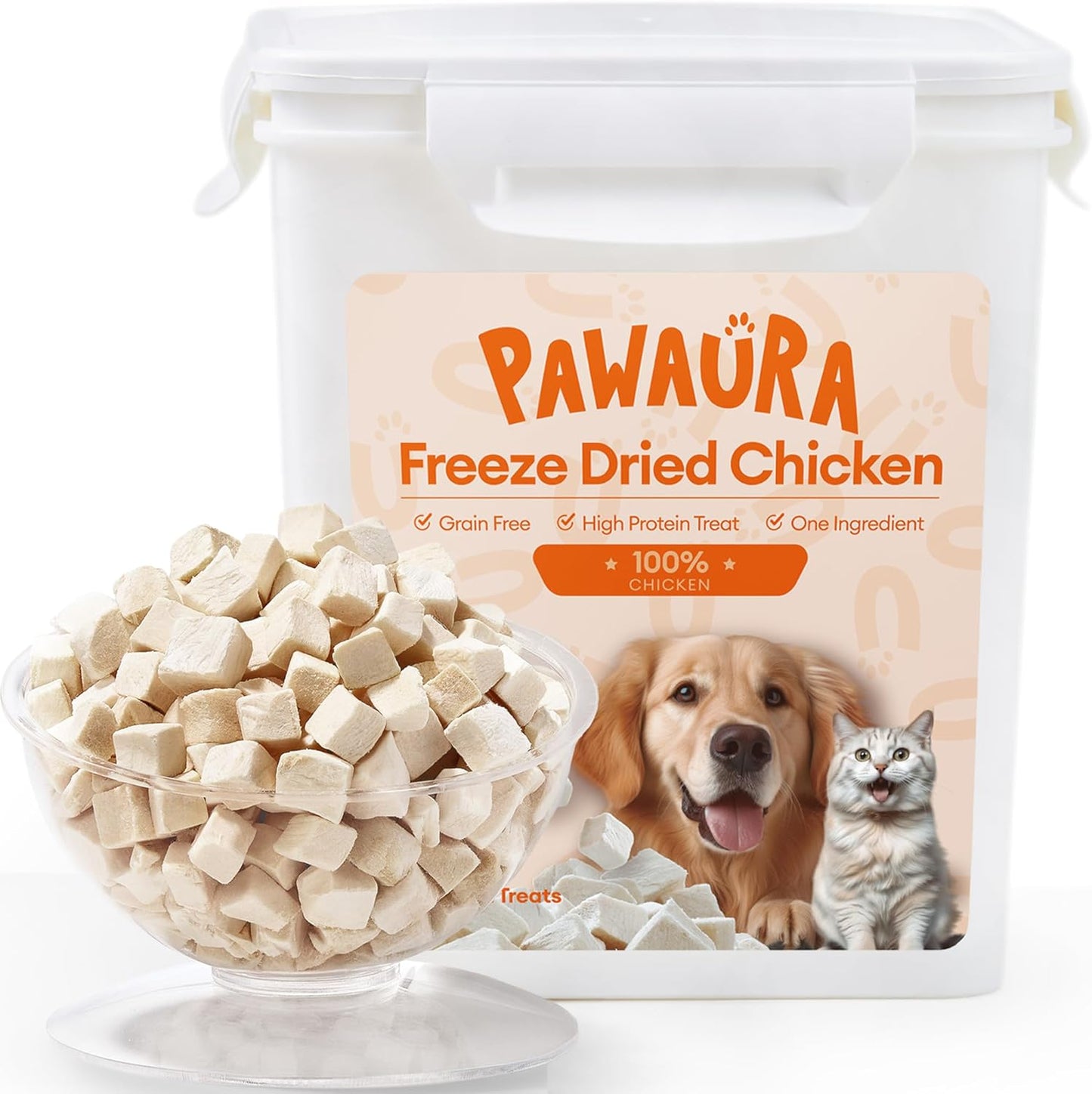 Freeze-Dried-Chicken-Cats-&-Dogs-Treats,-17.63-oz(1.1LB),-High-Protein-Ingredient-2381