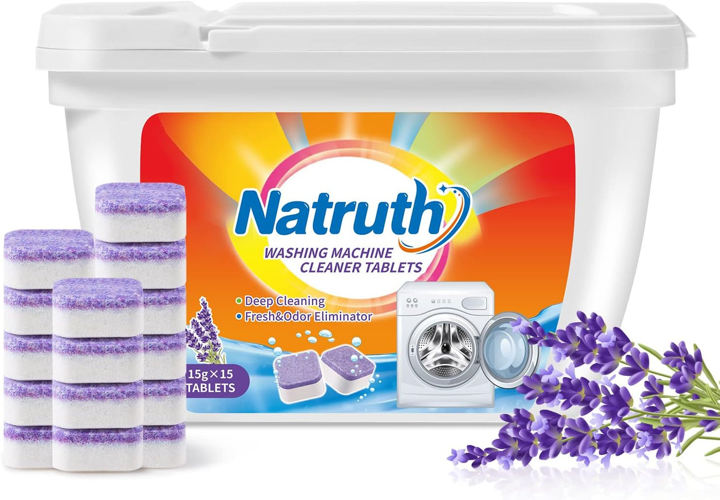 NATRUTH-Washing-Machine-Cleaner-Effervescent-Tablets-With-Lavender?15-Count?,-Solid-1115