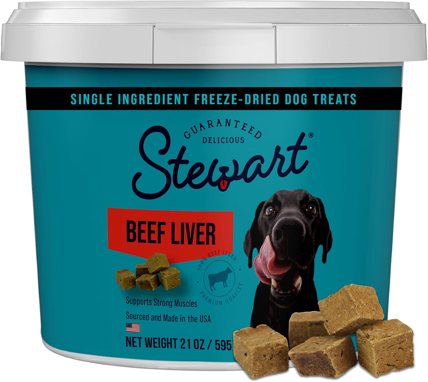 Stewart-1-Beef-Liver-Dog-Treats,-21-oz-Tub,-~475-Pieces,-Dried-2956