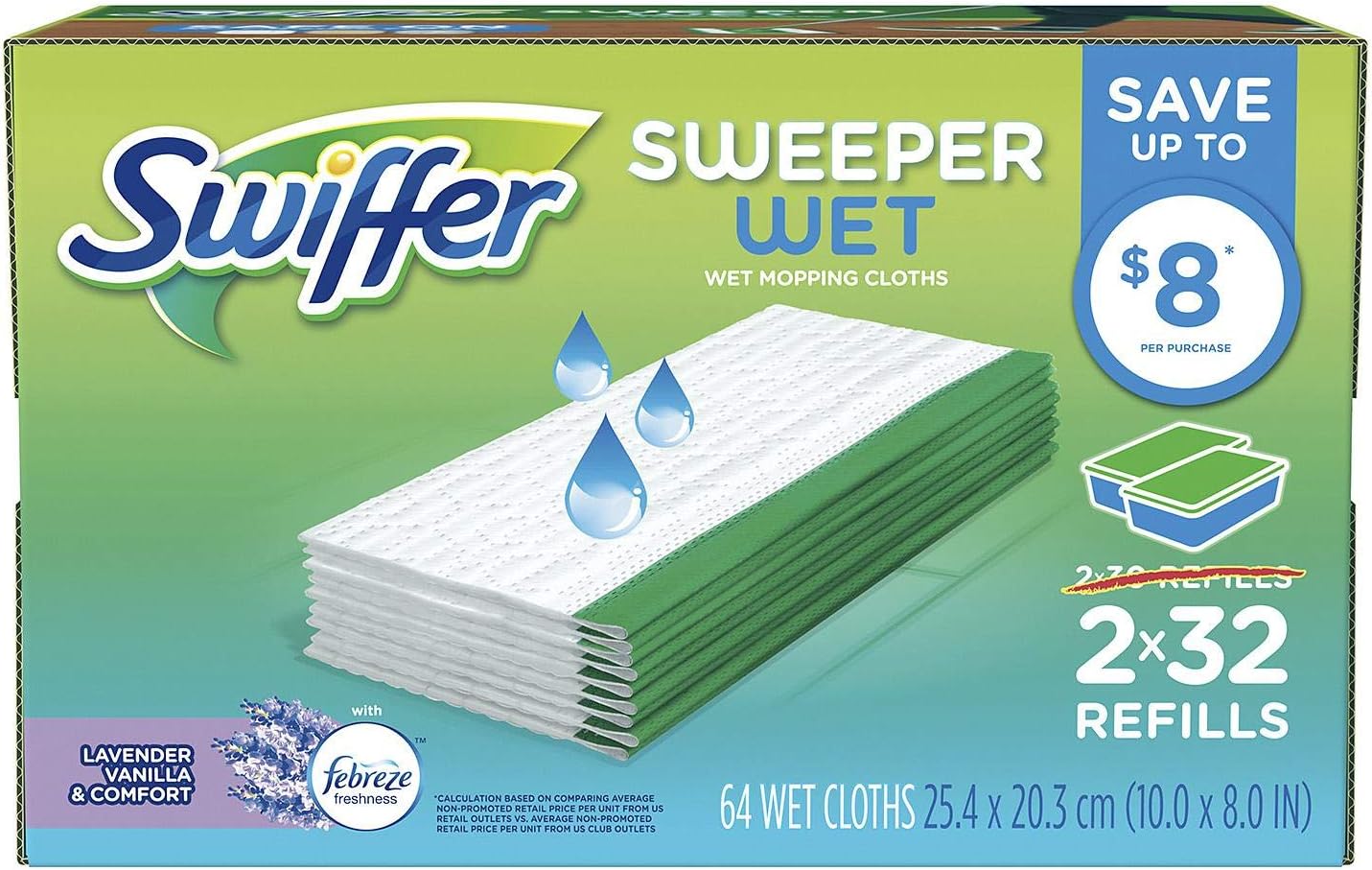 Swiffer-Sweeper-Wet-Cloth-Refill,-White-64-Count-----2879