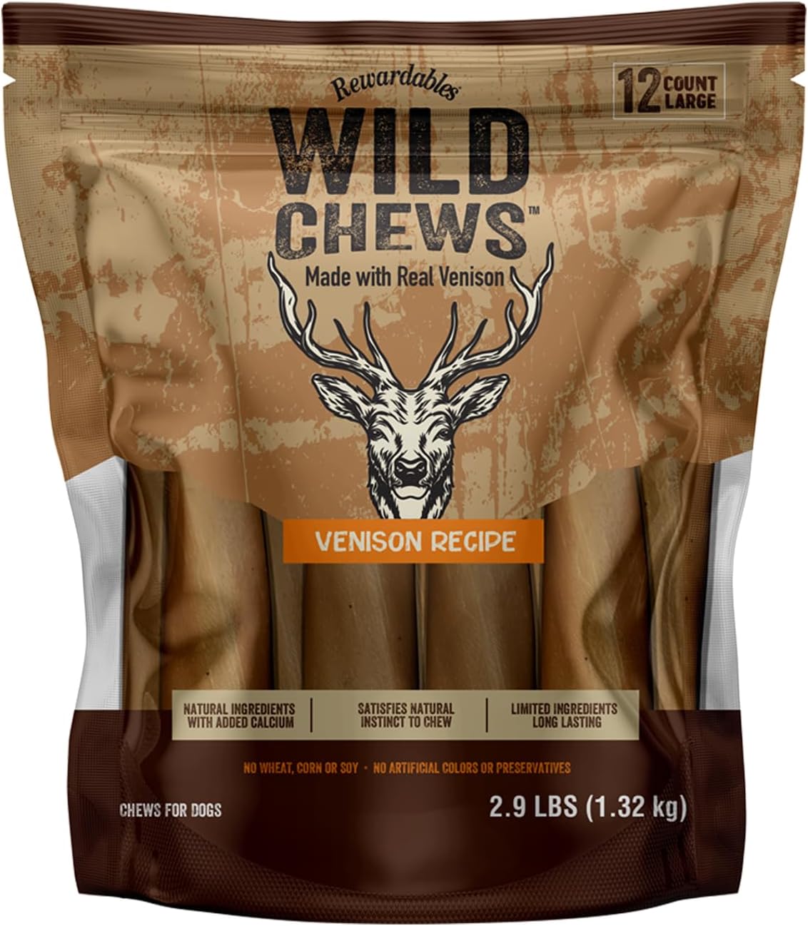 Rewardables-|-Wild-Chews-|-Venison-Recipe,-Made-with-Real-Venison,-Ingredient,-2070
