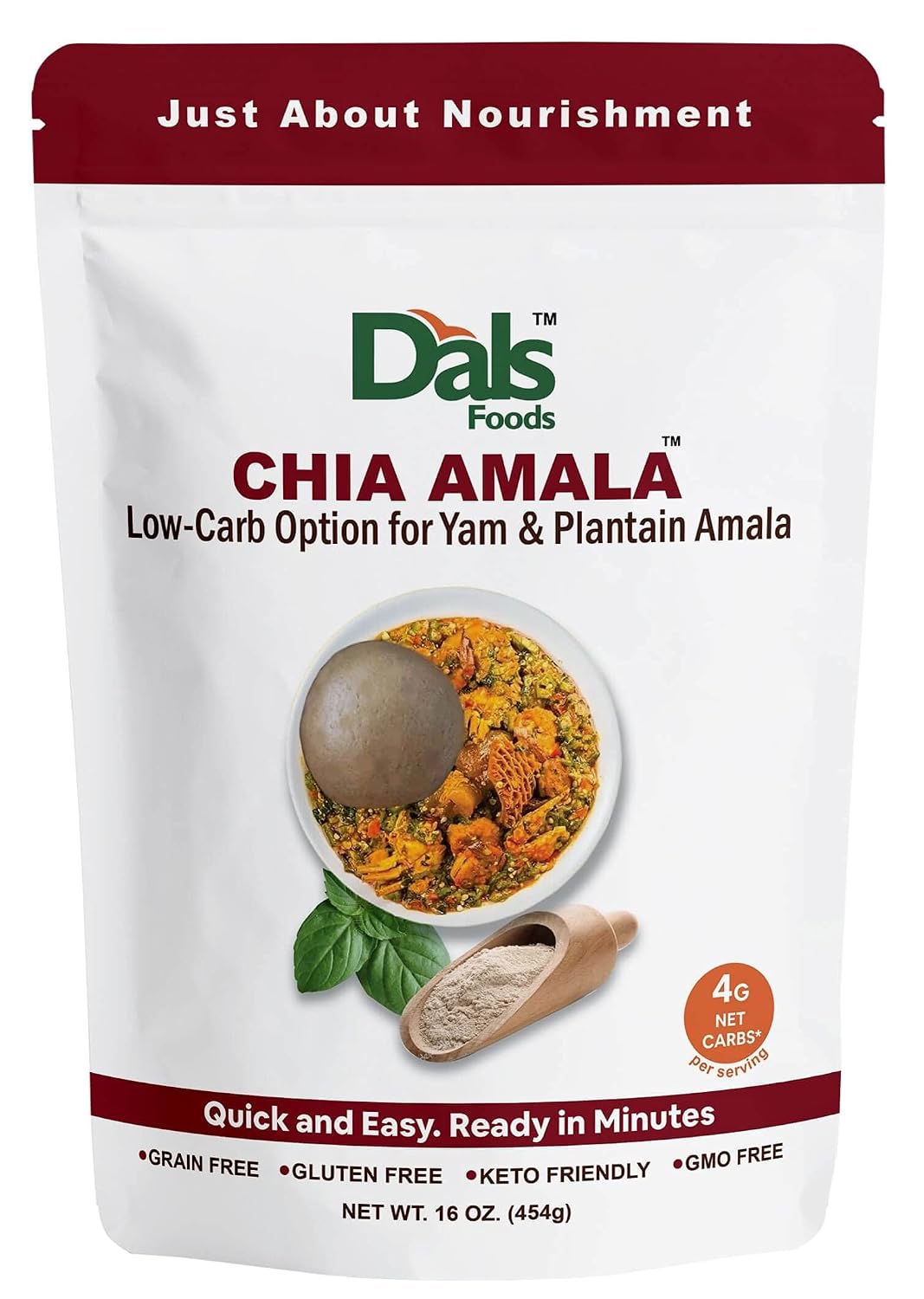 Dals-Foods-Healthy-Nutritious-Fufu,-Chia-Amala-|-1-Natural-Flour,-Low-Carb,-244