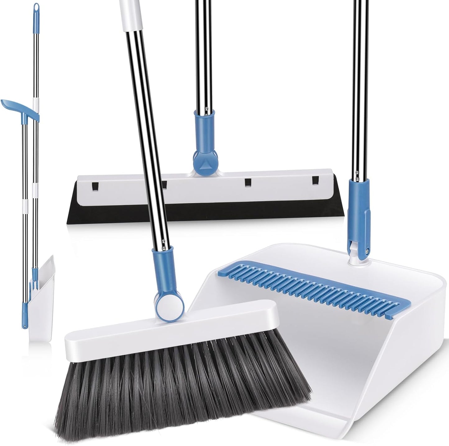 Broom-and-Dustpan-Set,Masthome-Long-Handle-Broom-and-Dustpan-Set,Squeegee-1785