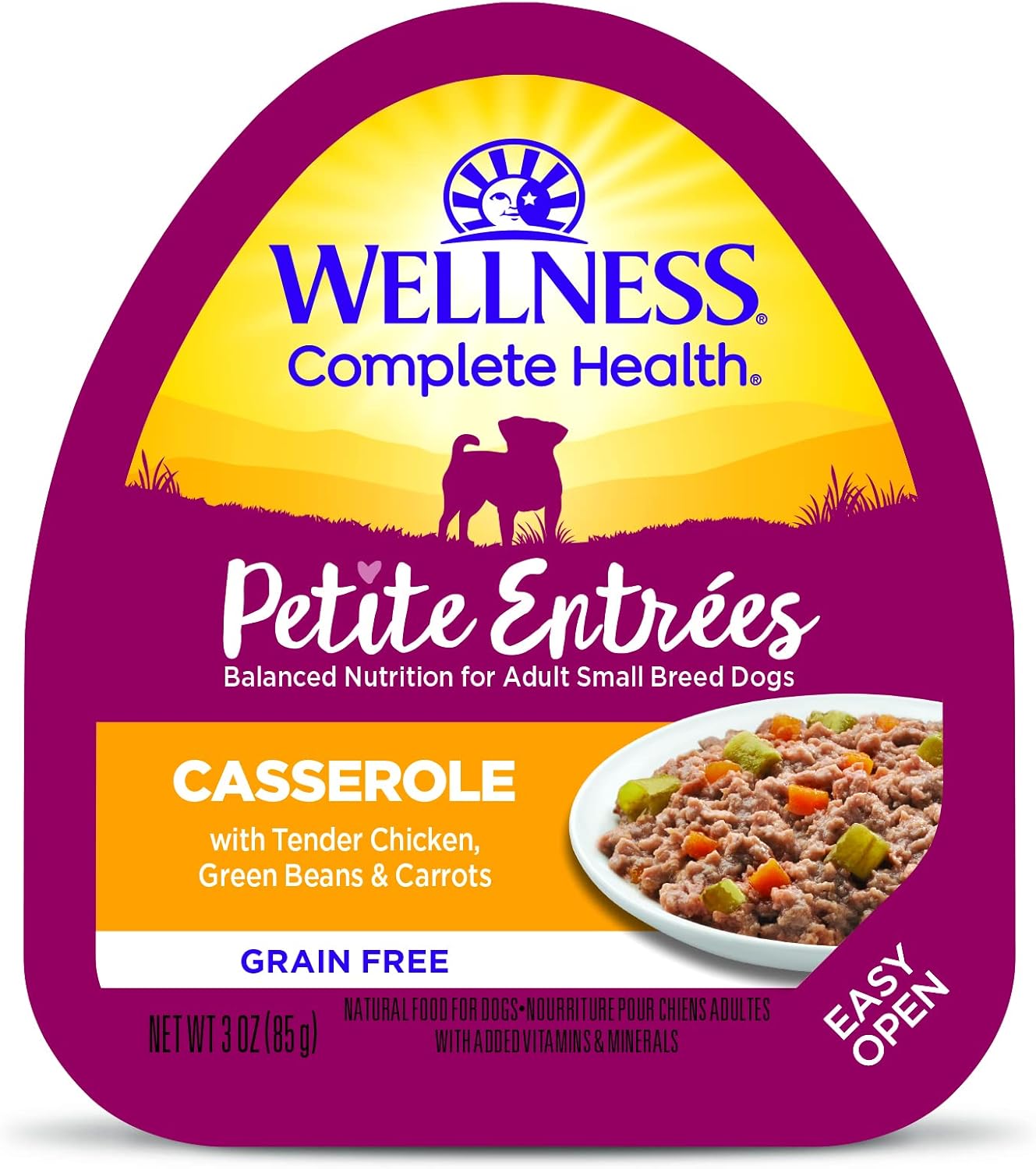 Wellness-Petite-Entrées-Casserole-with-Tender-Chicken,-Green-Beans-&-Carrots,-3-Ounce-Cup-1328