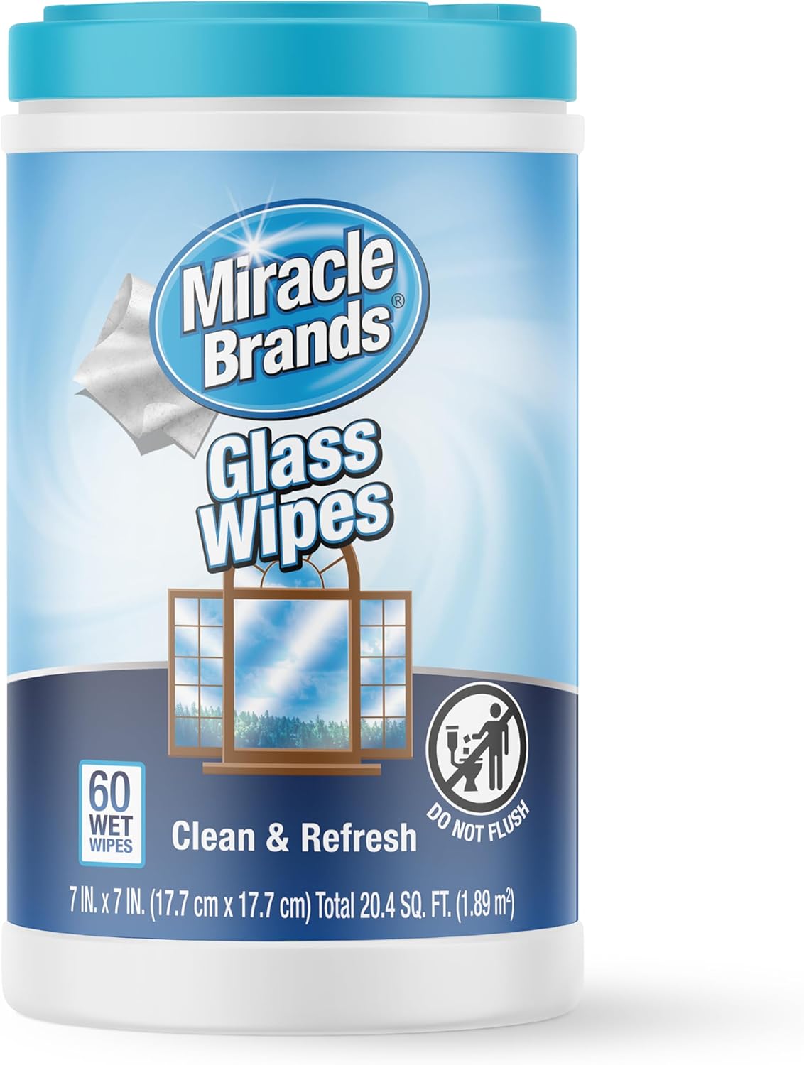 MiracleWipes-for-Glass,-Disposable-and-Streak-Free-Cleaning-Wipes-for-Mirrors,-Windows,-Kitchen,-Home,-and-1383