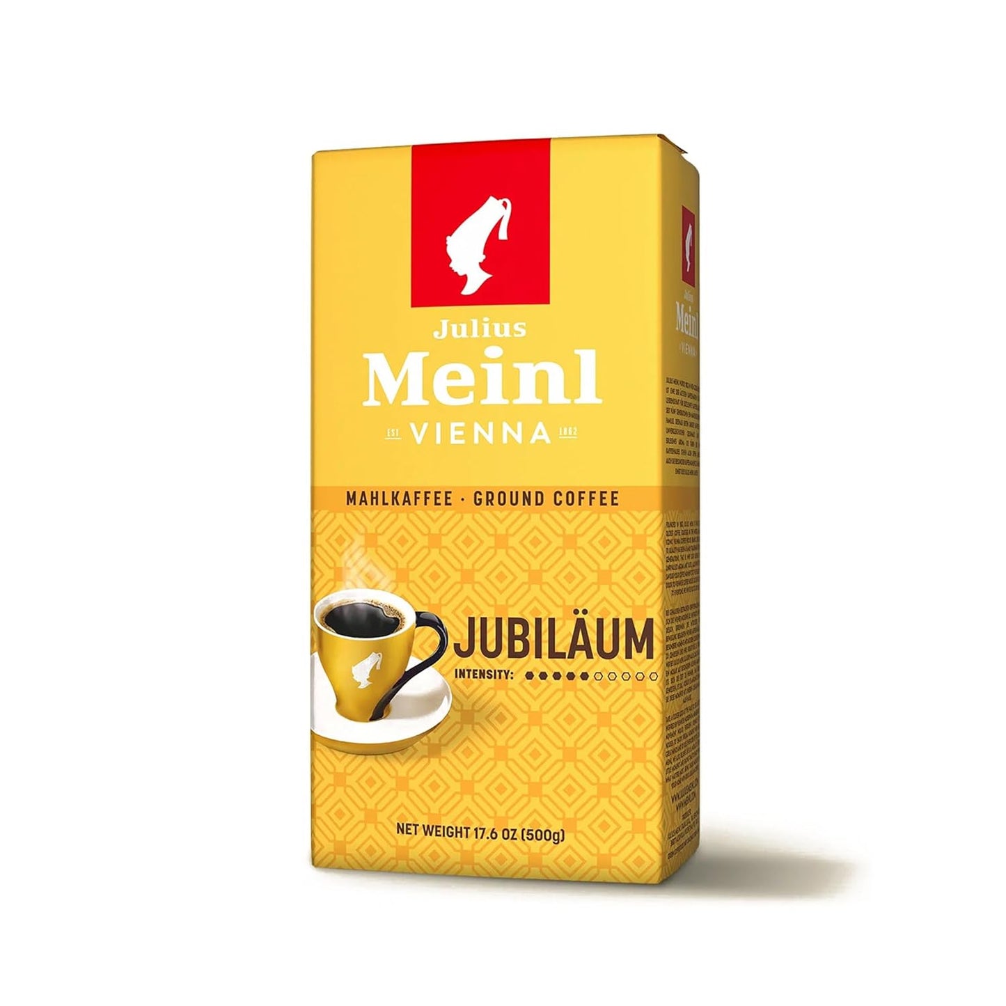 Julius-Meinl,-Café-molido-de-tostado-medio,-importado-vienés-Jubilaum Blend,-comercio-y182