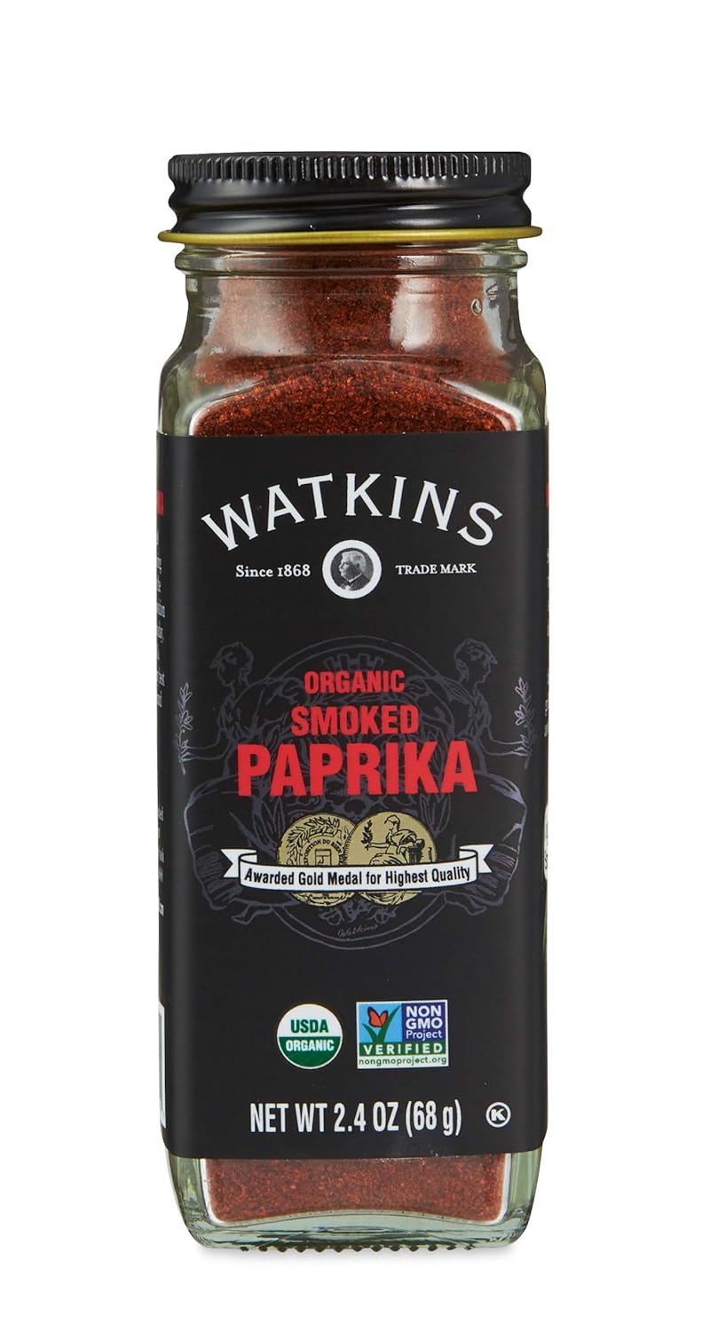 Watkins-Gourmet-Organic-Spice-Jar,-Smoked-Paprika,-Non-GMO,-Kosher,-2.4-oz.-Bottle,-250