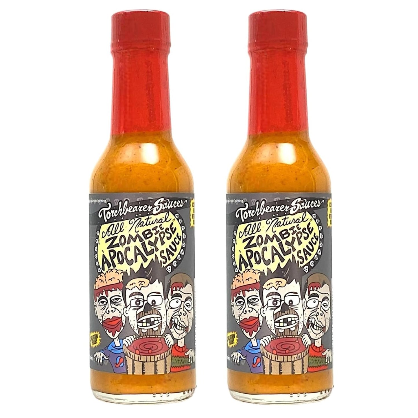 Torchbearer-Sauces-Zombie-Apocalypse-Ghost-Chili-Hot-Sauce,-5oz-(2-Pack)-Ghost-413