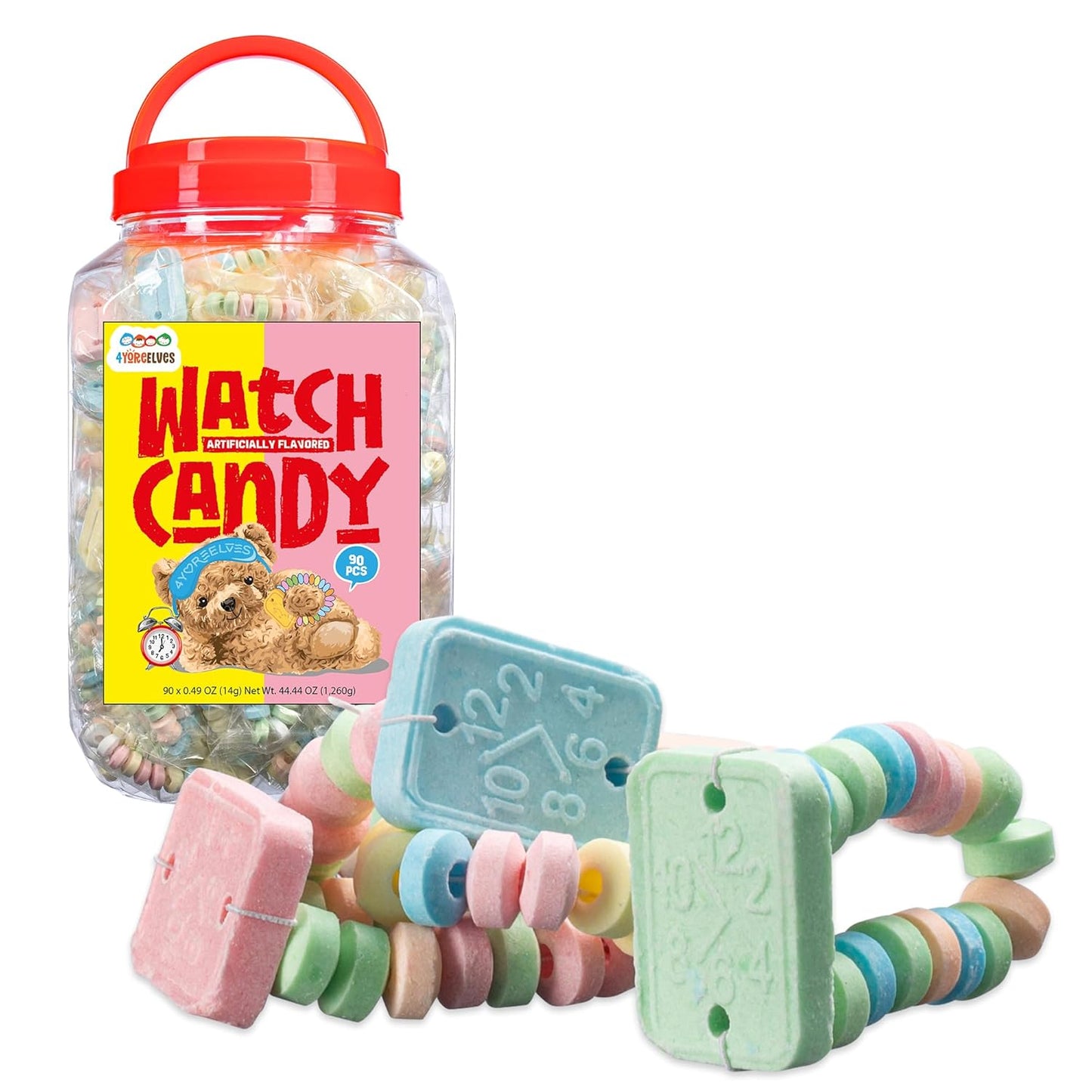 90-Candy-Bracelet-Watches-Individually-Wrapped,-Taste-Nostalgia-1123