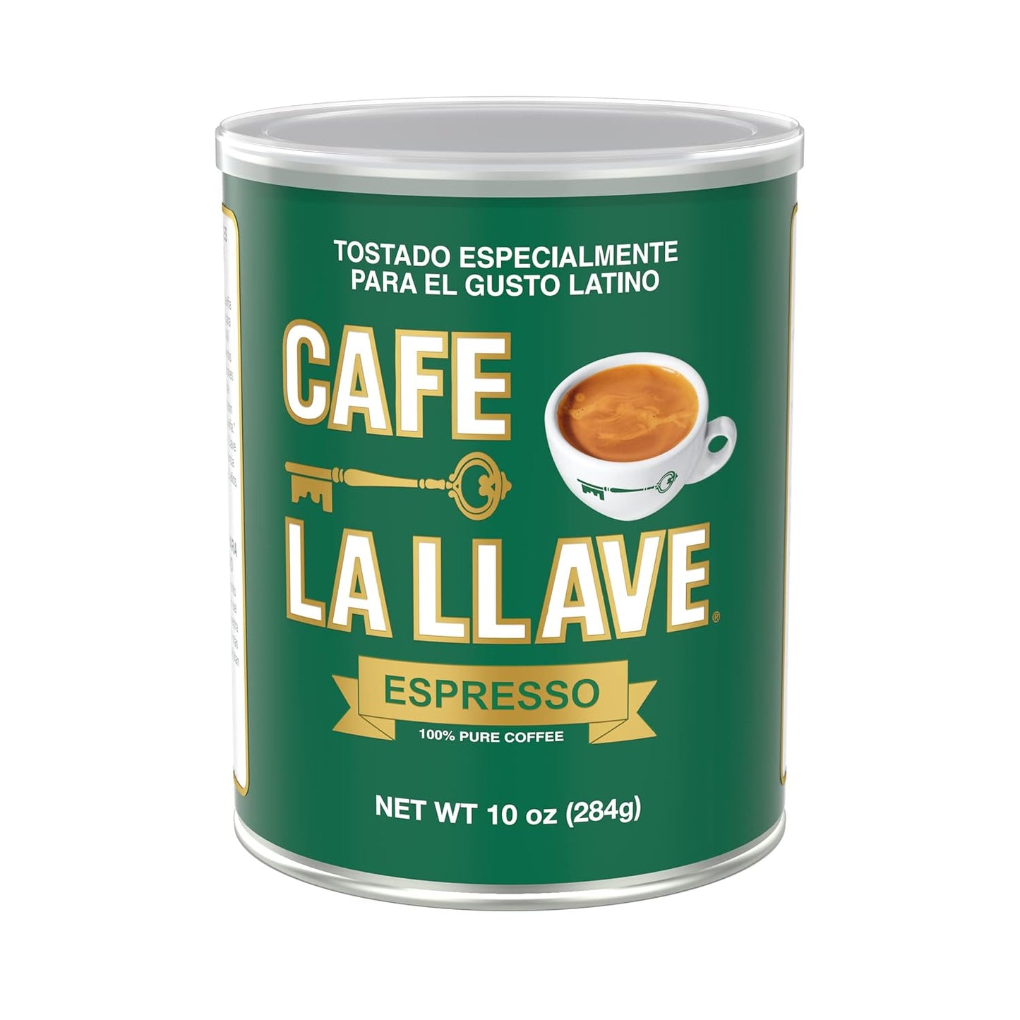 Café-La-Llave-Espresso-Molido-Tostado-Oscuro,-Lata-de-10-oz-Mezcla3355